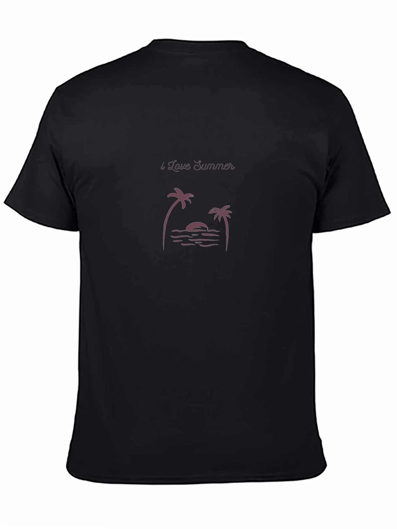 I Love Summer Black Graphic Tee