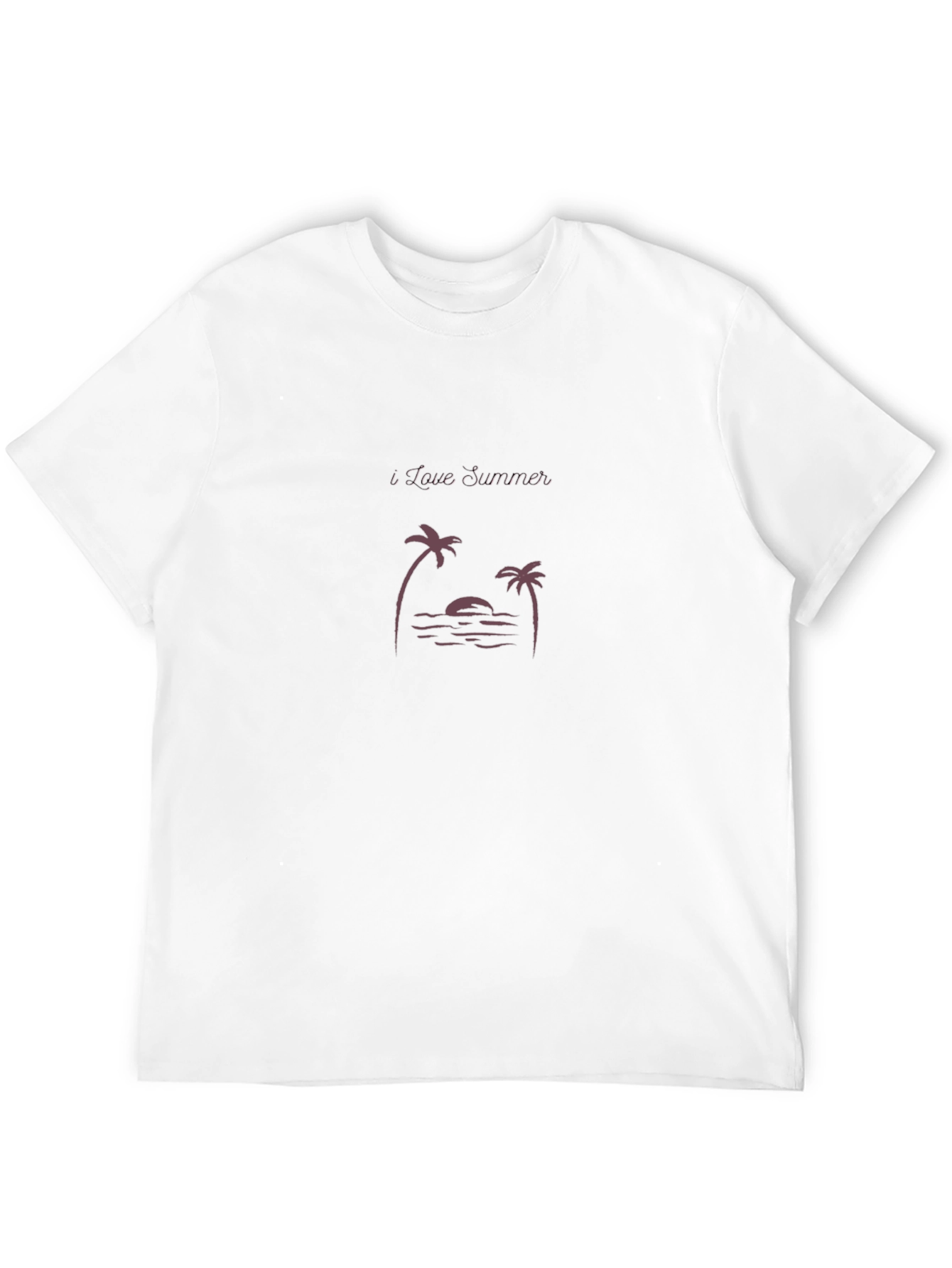 I Love Summer Black Graphic Tee
