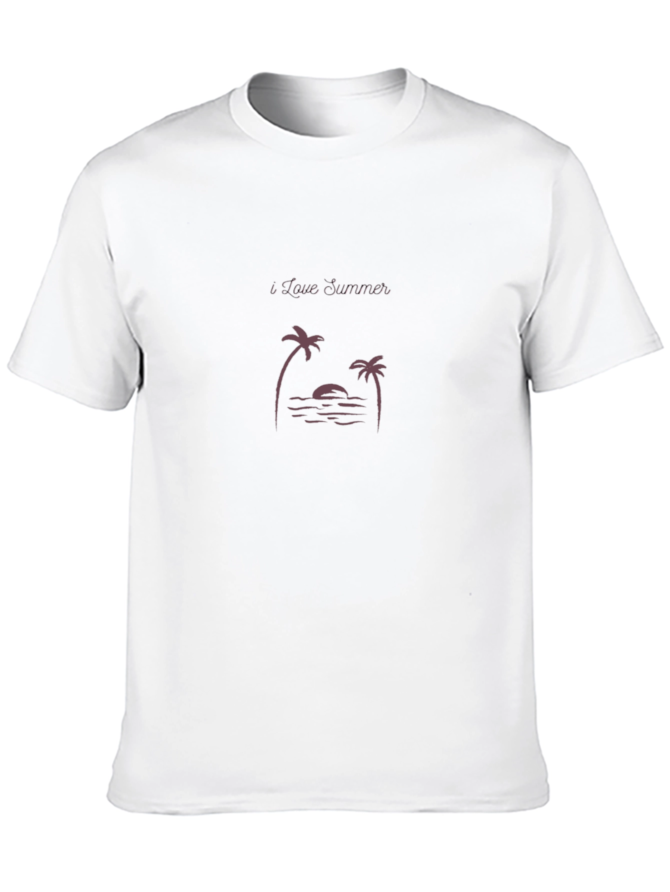 I Love Summer Black Graphic Tee