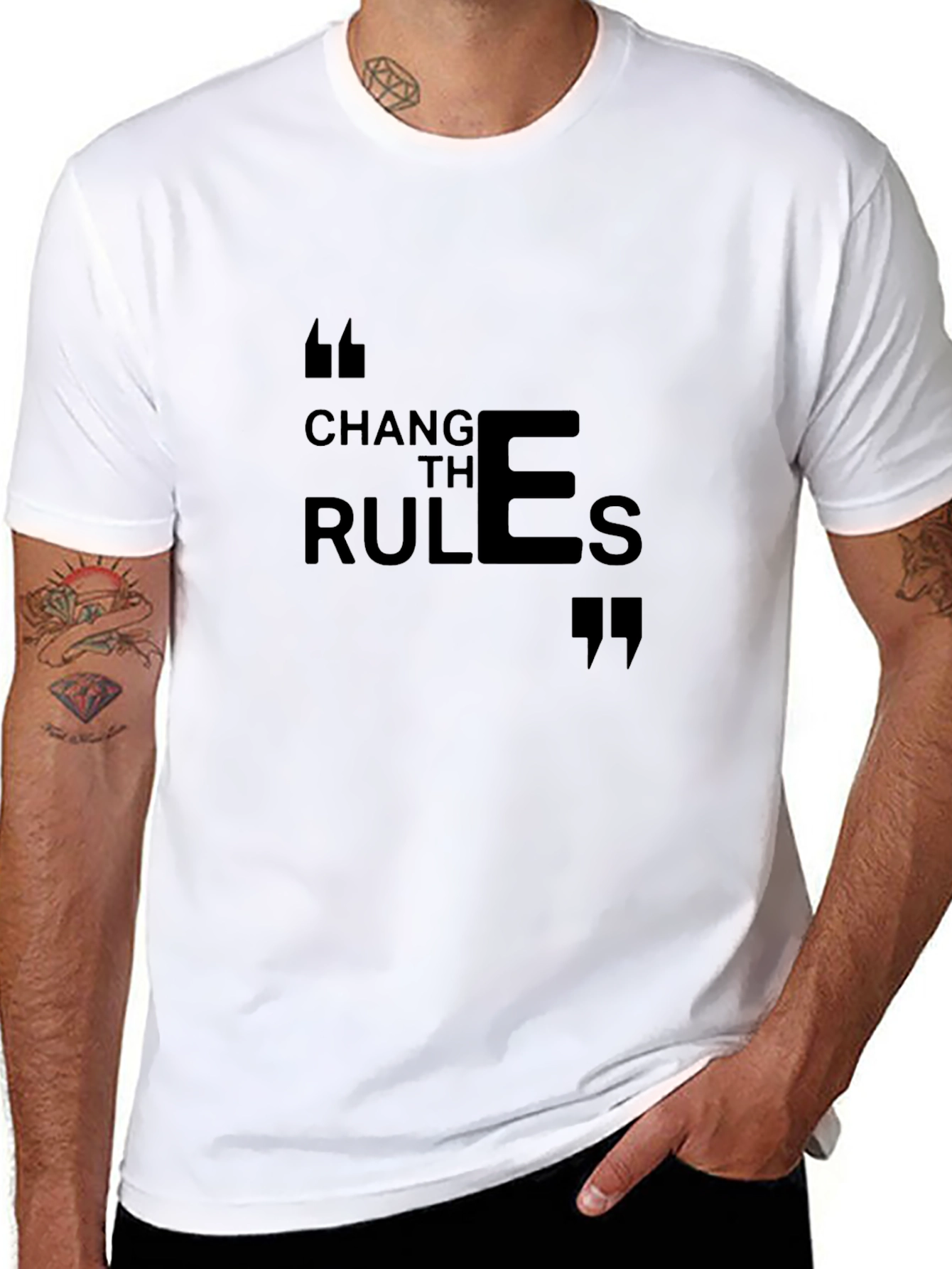 Change the Rules Mens Graphic T-Shirt
