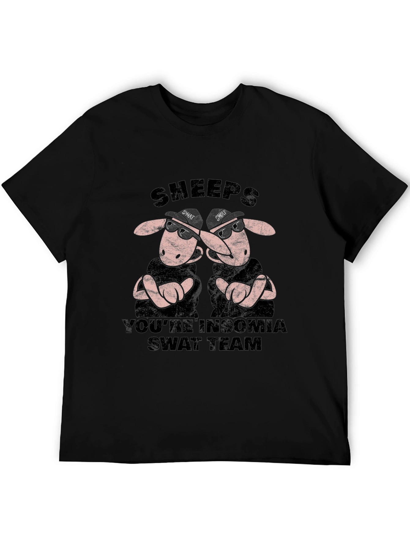 Sheeps Youre Insomnia Swat Team Graphic Tee