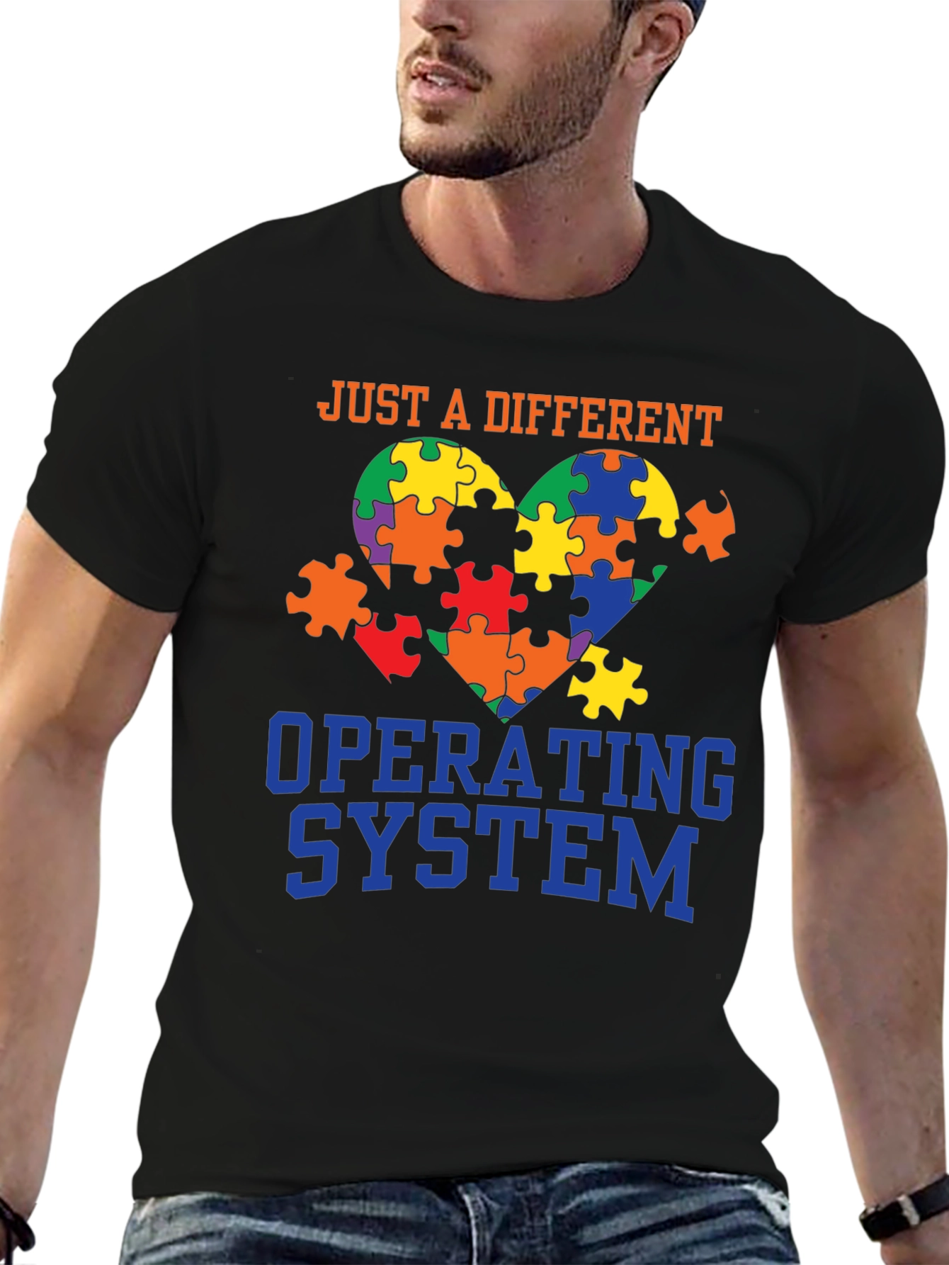 Autism Awareness T-Shirt - Just A Different Operating System