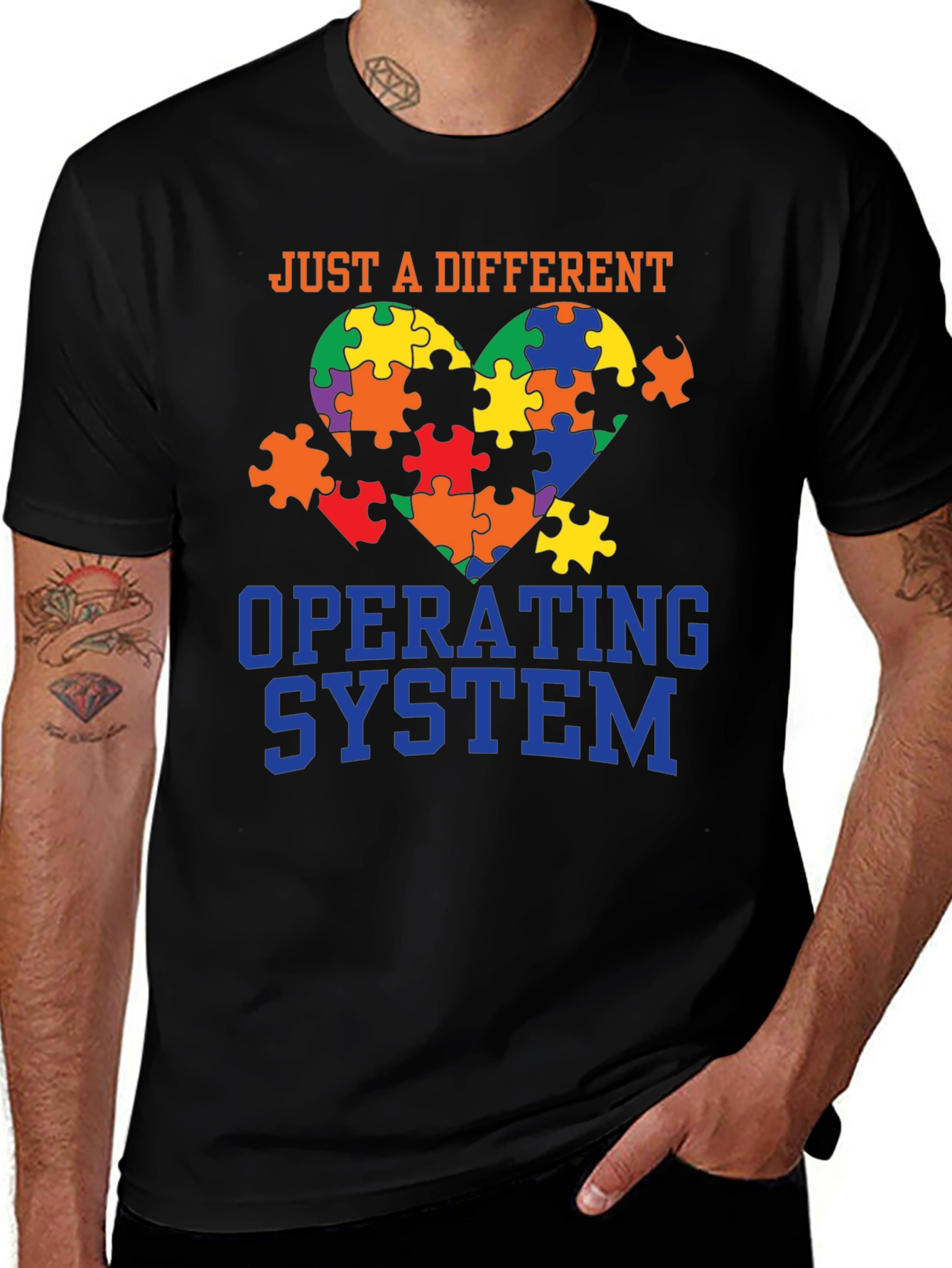 Autism Awareness T-Shirt - Just A Different Operating System