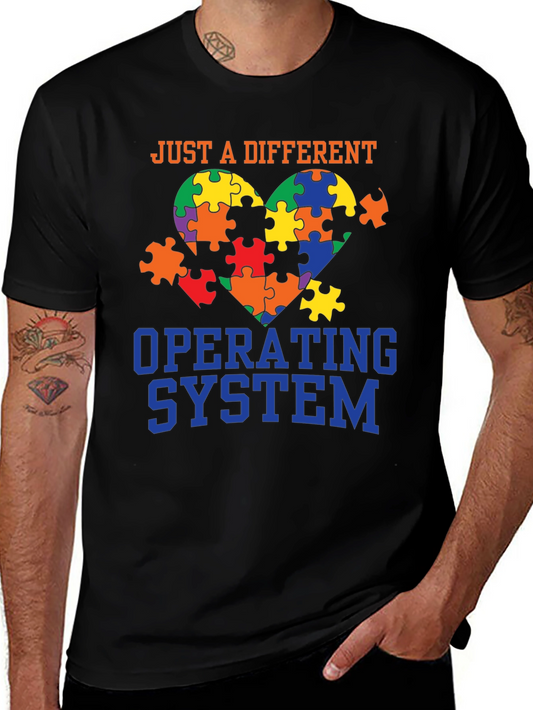 Autism Awareness T-Shirt - Just A Different Operating System