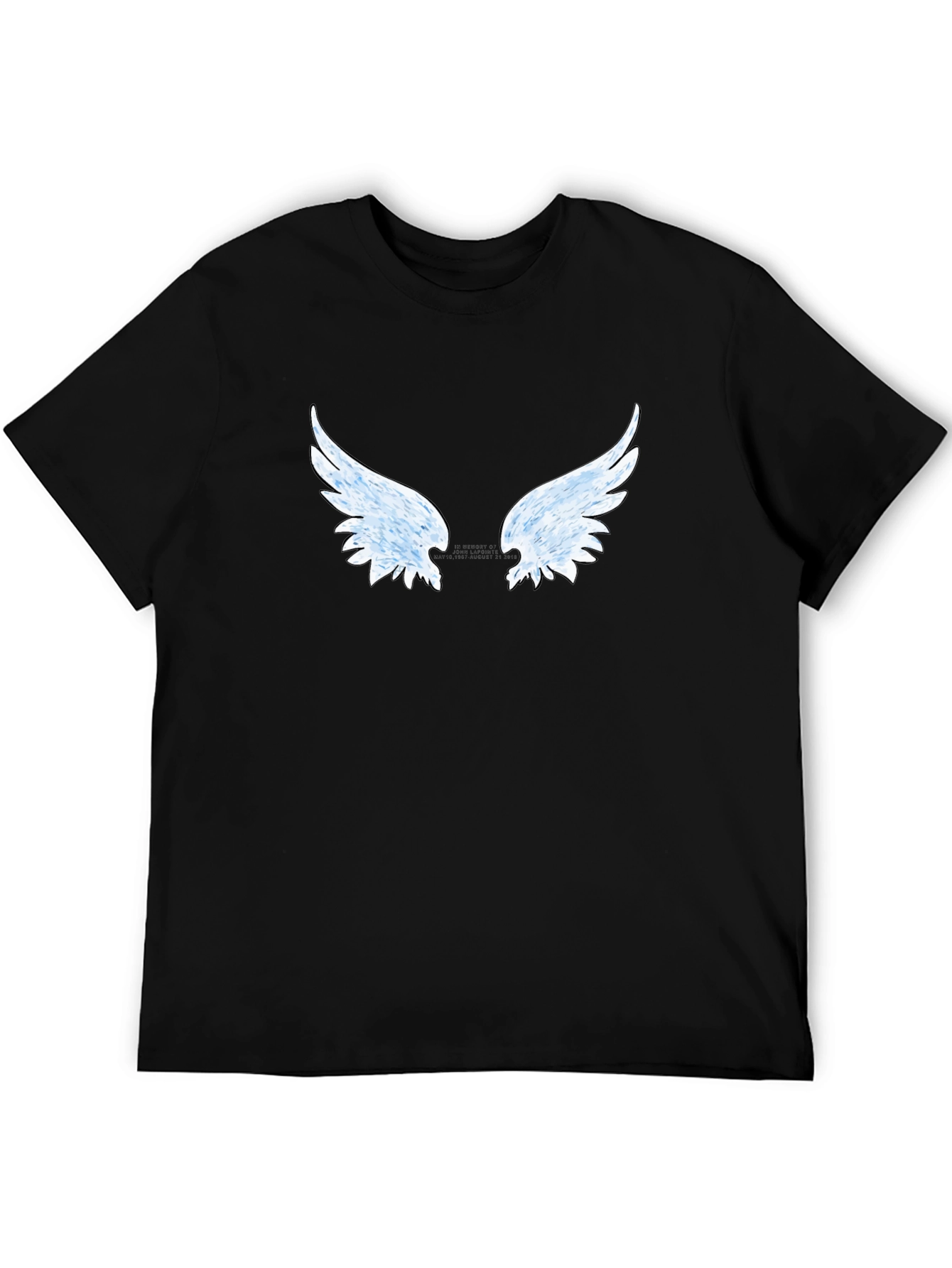 Angel Wing Graphic Tee - Stylish Black T-Shirt