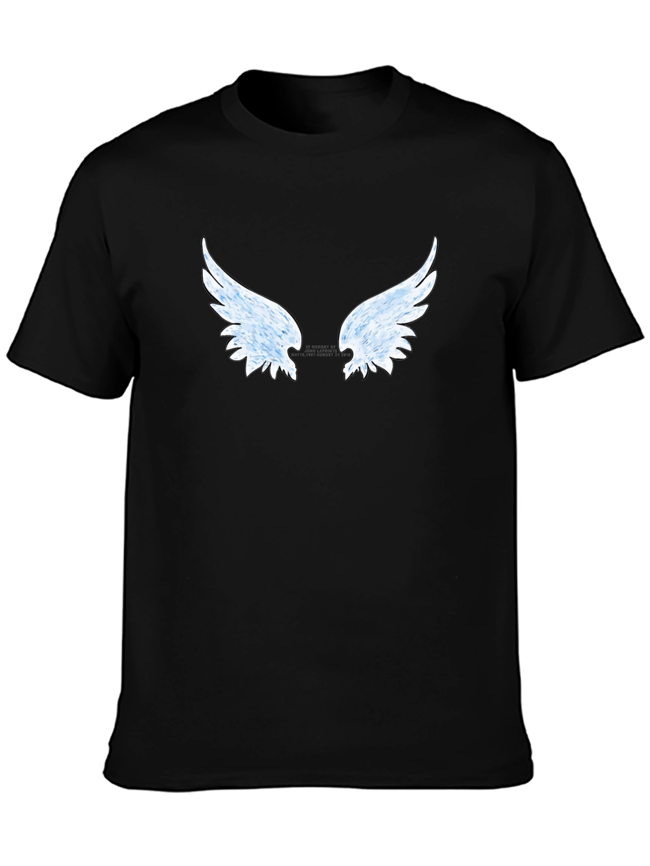 Angel Wing Graphic Tee - Stylish Black T-Shirt