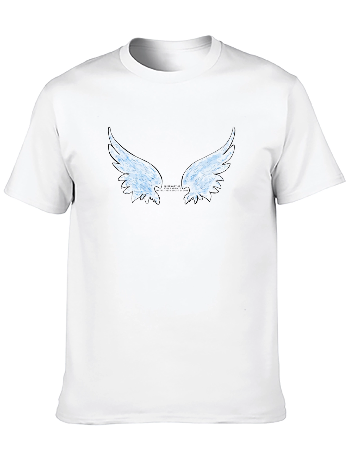 Angel Wing Graphic Tee - Stylish Black T-Shirt