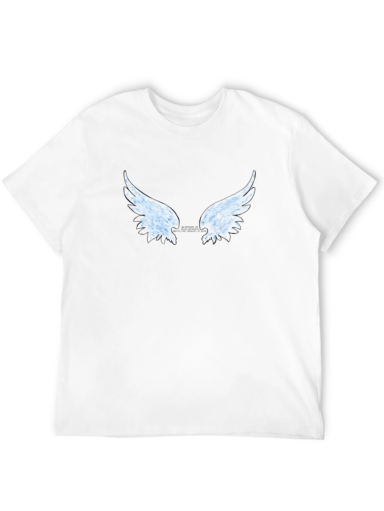 Angel Wing Graphic Tee - Stylish Black T-Shirt