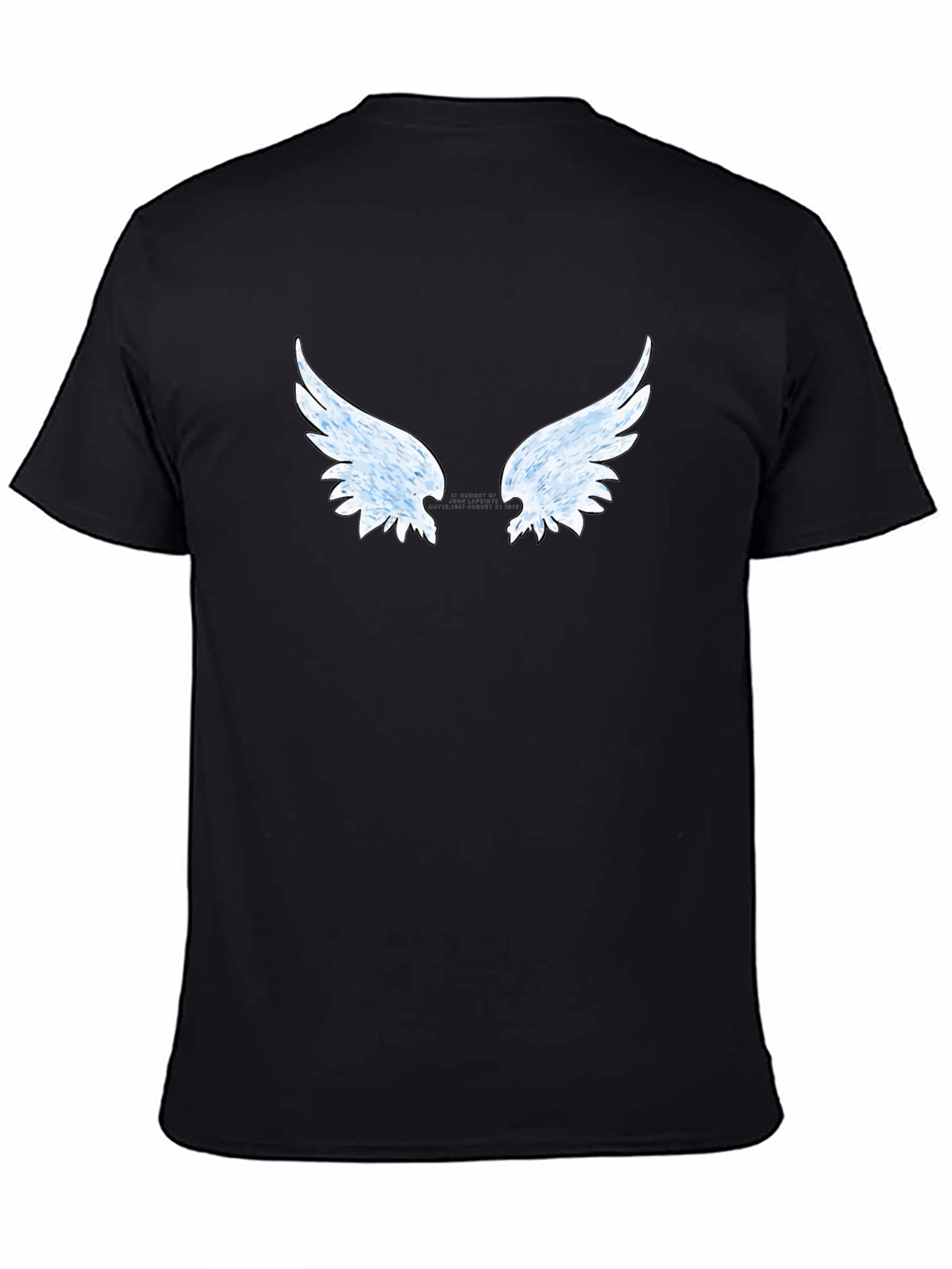 Angel Wing Graphic Tee - Stylish Black T-Shirt