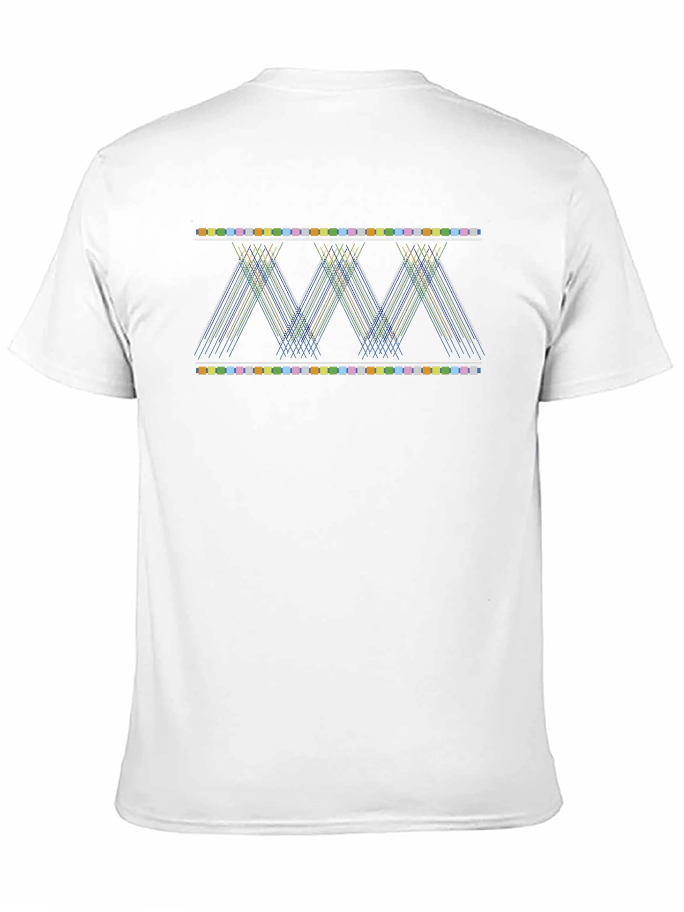 Abstract Geometric Graphic Print Black T-Shirt