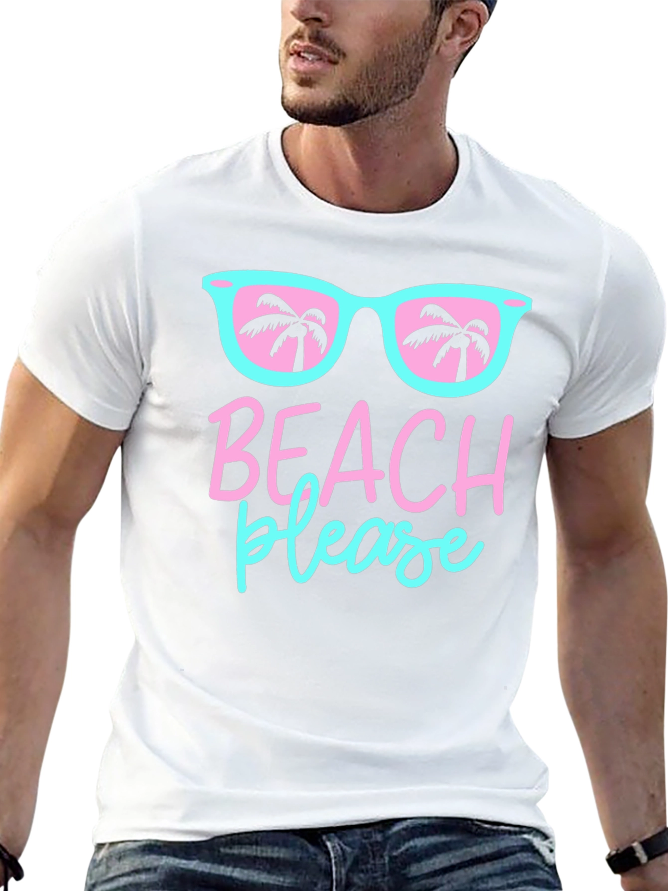 Beach Please Graphic T-Shirt