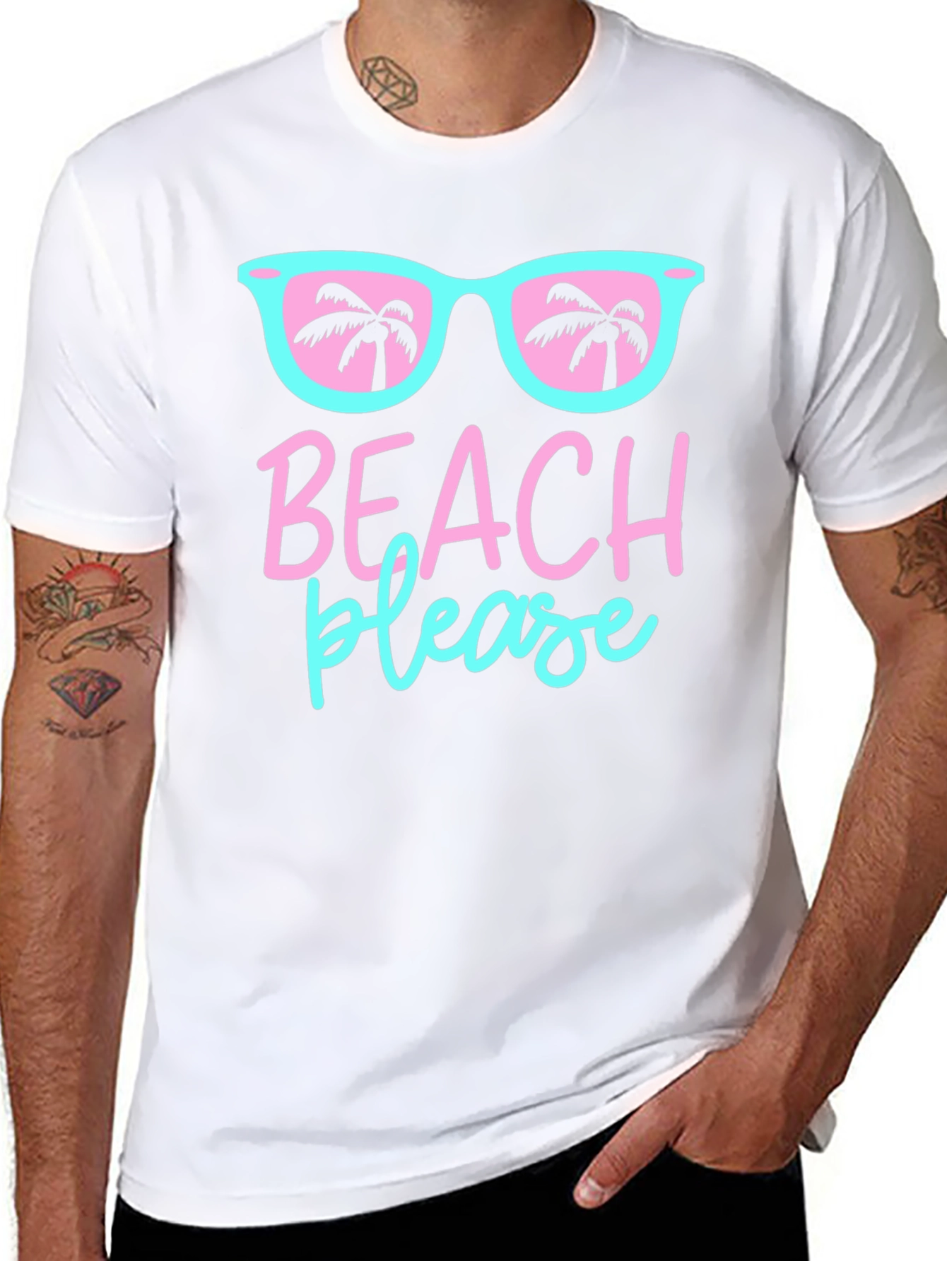 Beach Please Graphic T-Shirt