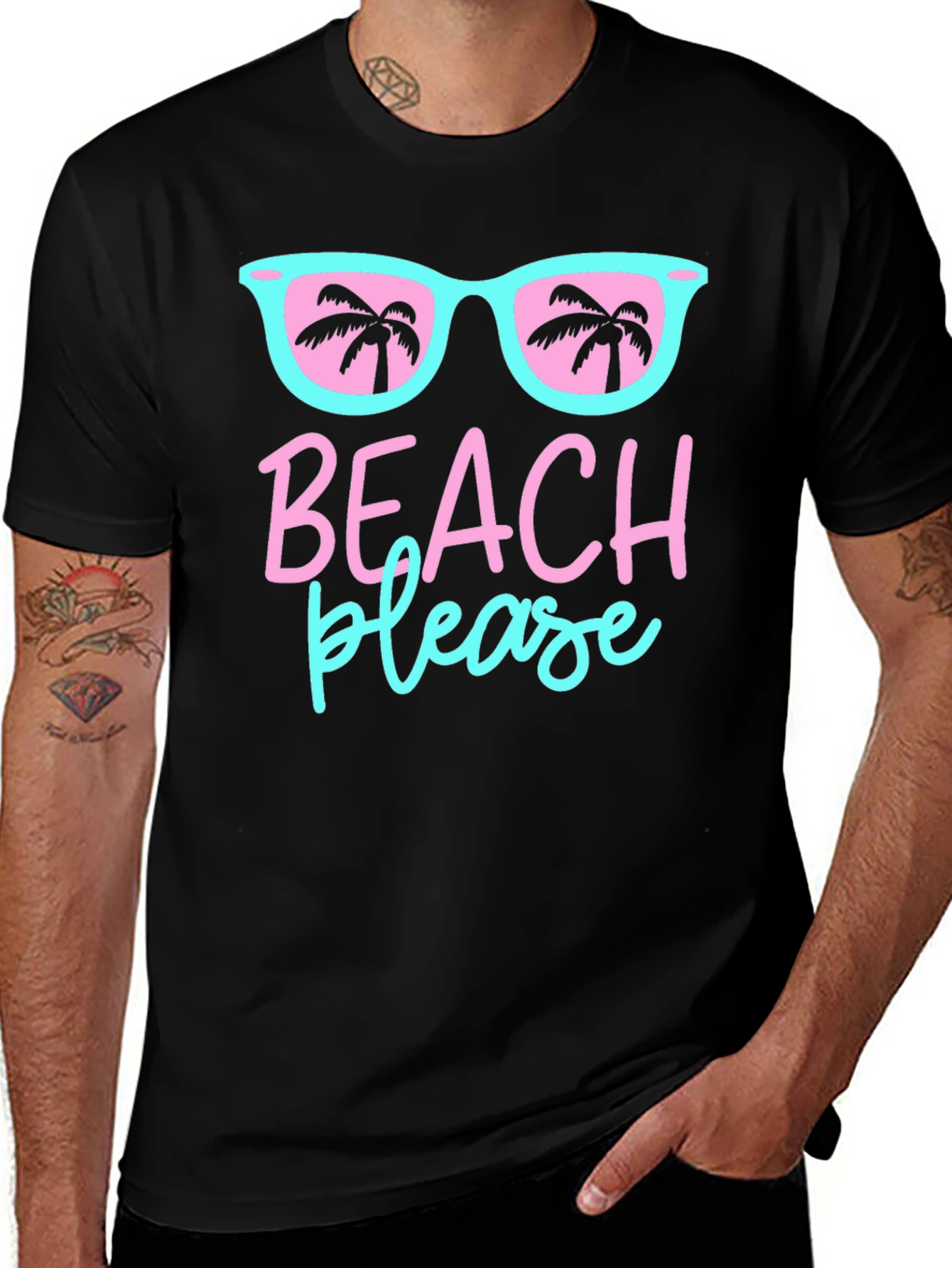 Beach Please Graphic T-Shirt