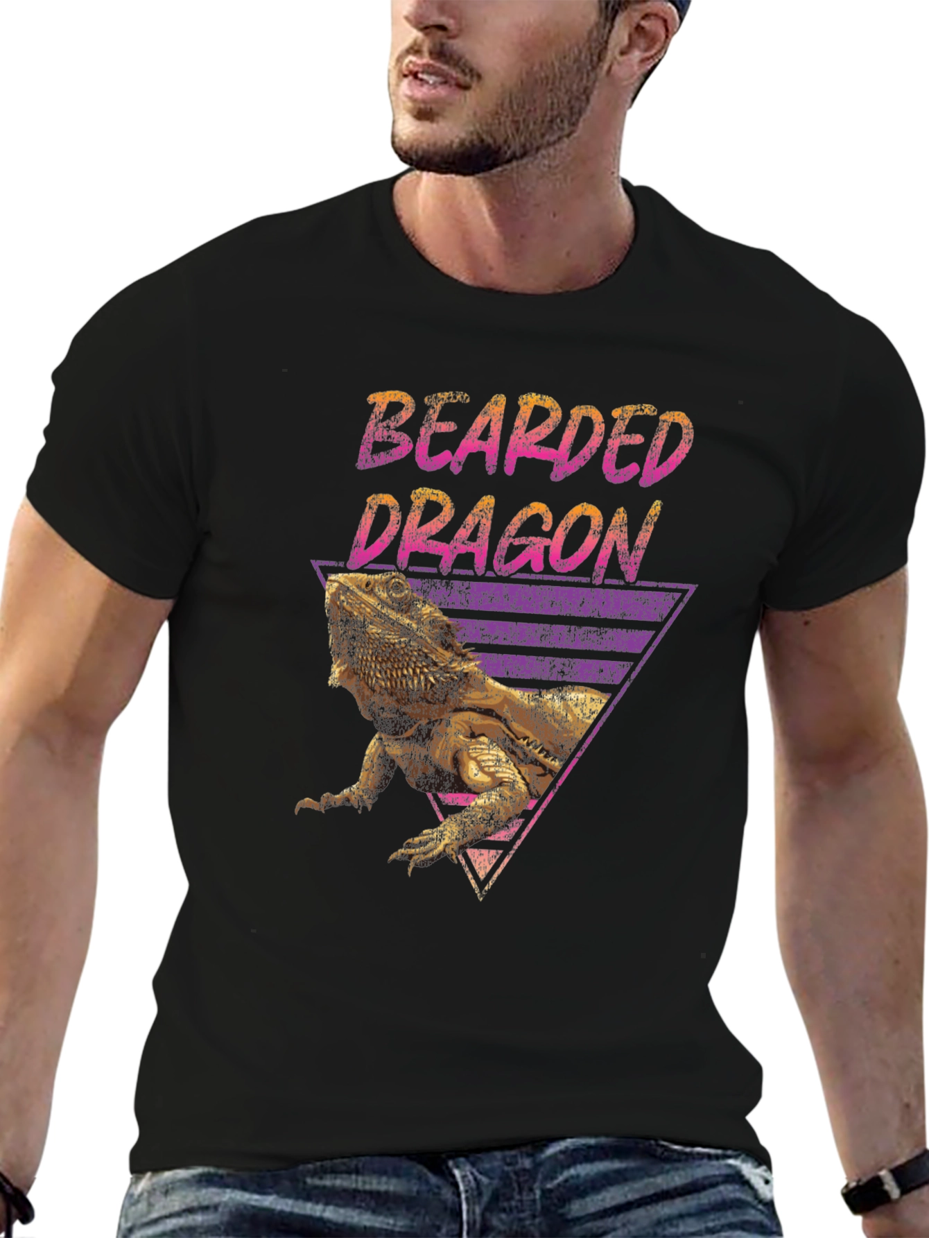 Bearded Dragon Graphic Tee - Reptile Lover T-Shirt