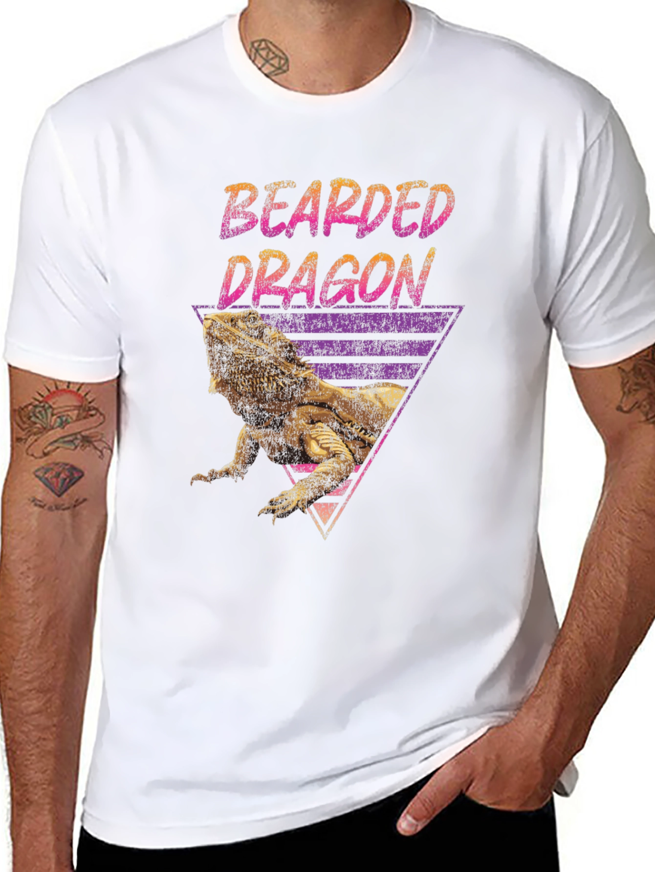 Bearded Dragon Graphic Tee - Reptile Lover T-Shirt