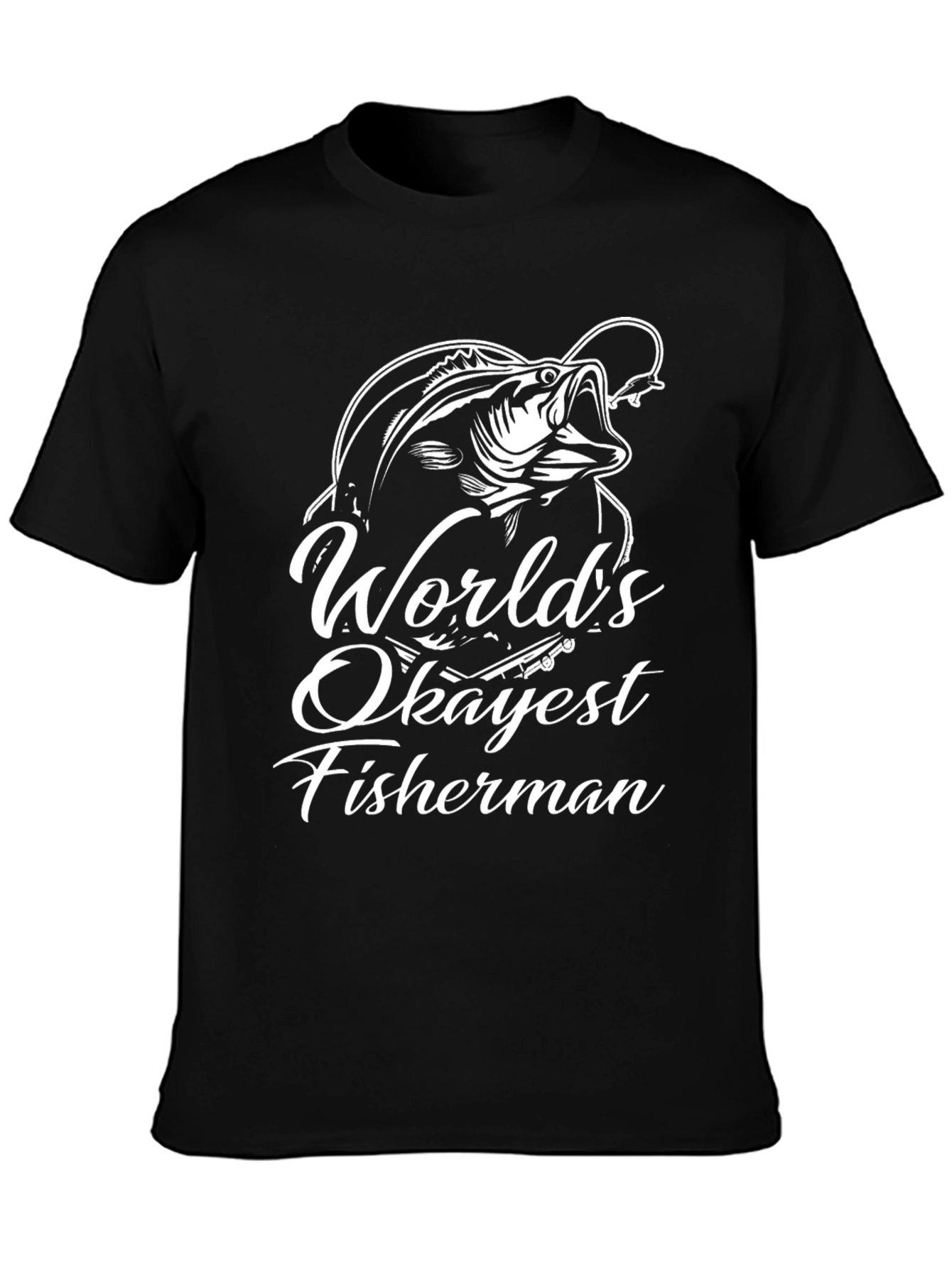 Worlds Okayest Fisherman Graphic Tee