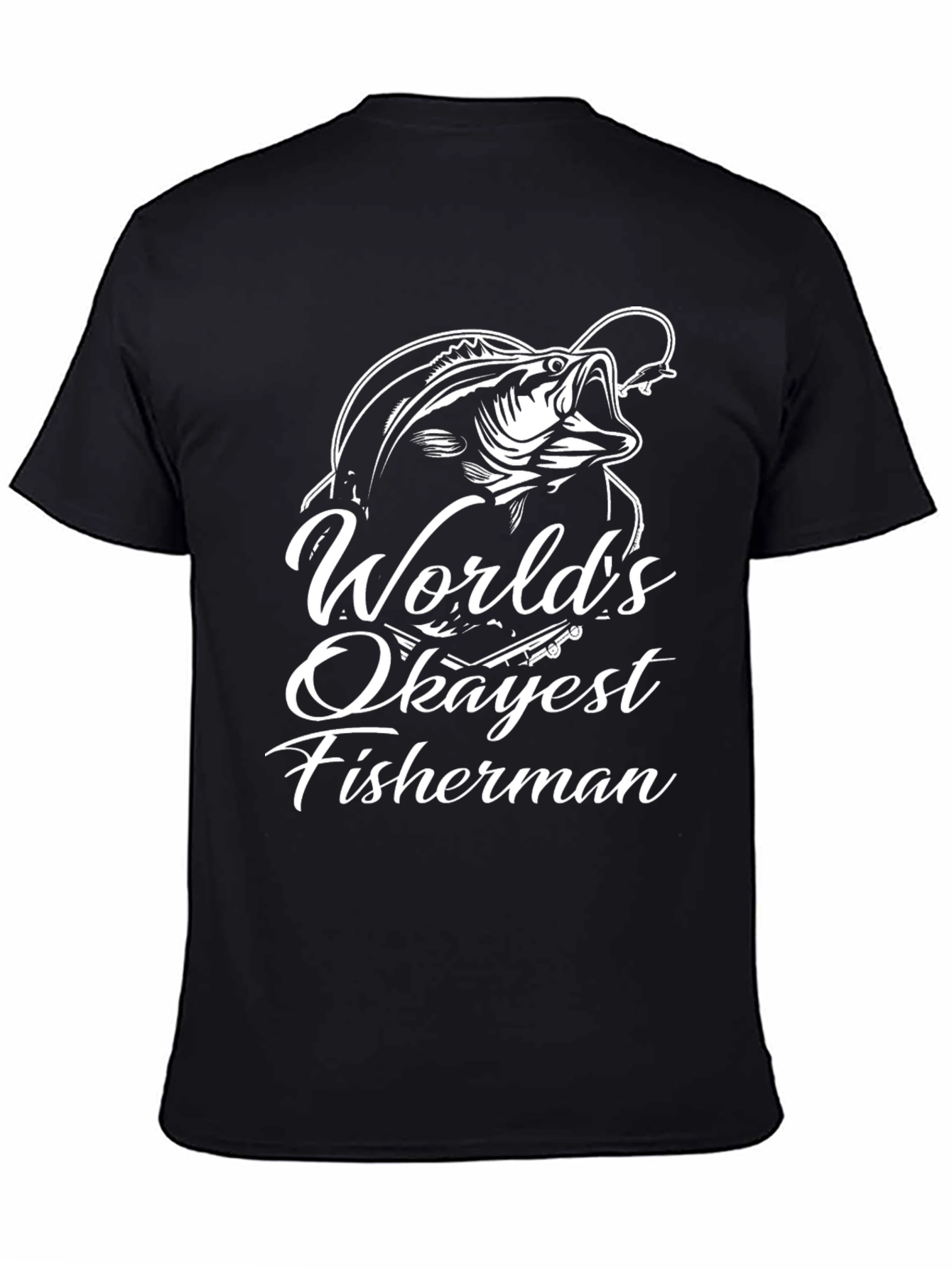 Worlds Okayest Fisherman Graphic Tee