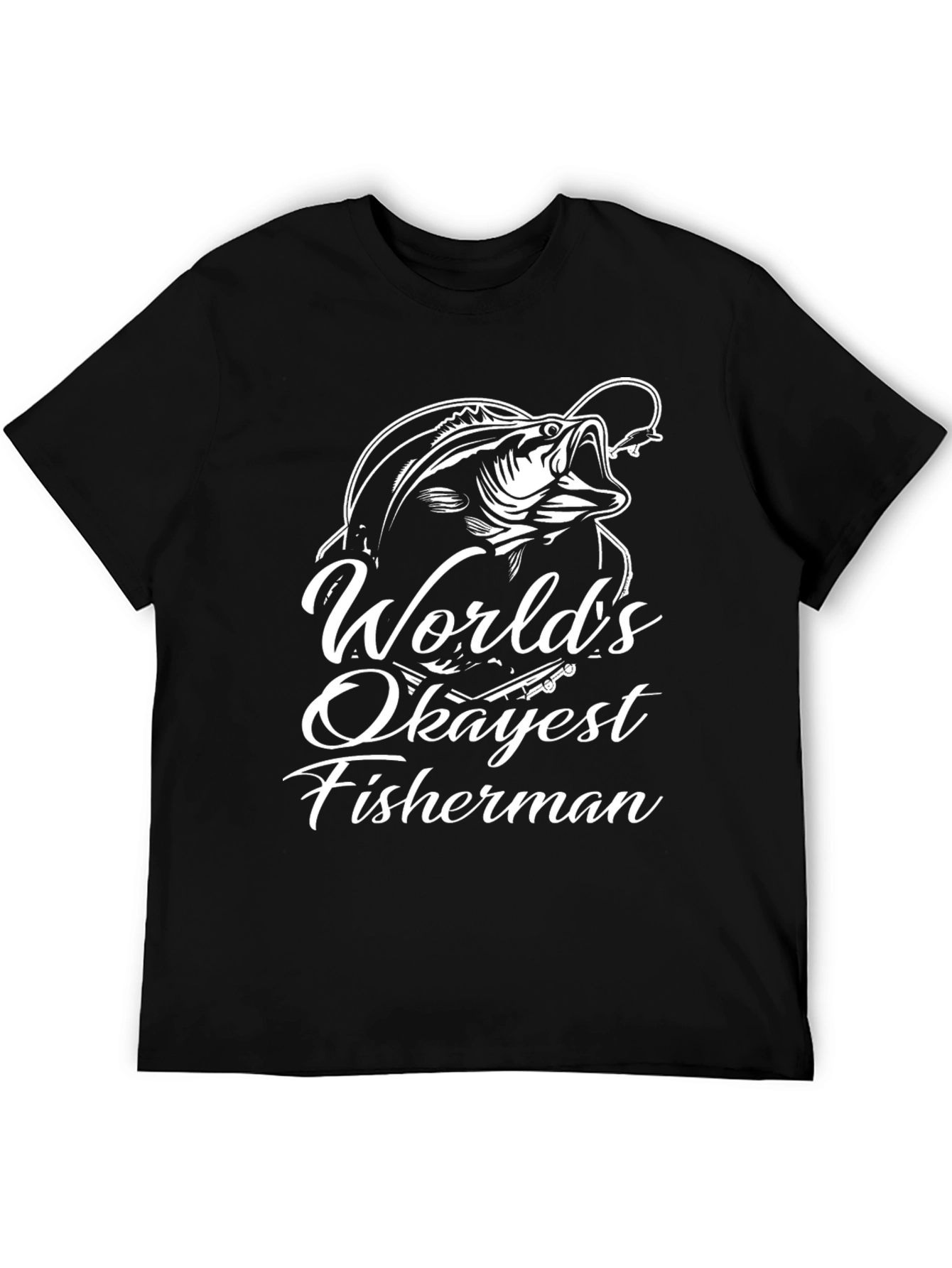 Worlds Okayest Fisherman Graphic Tee