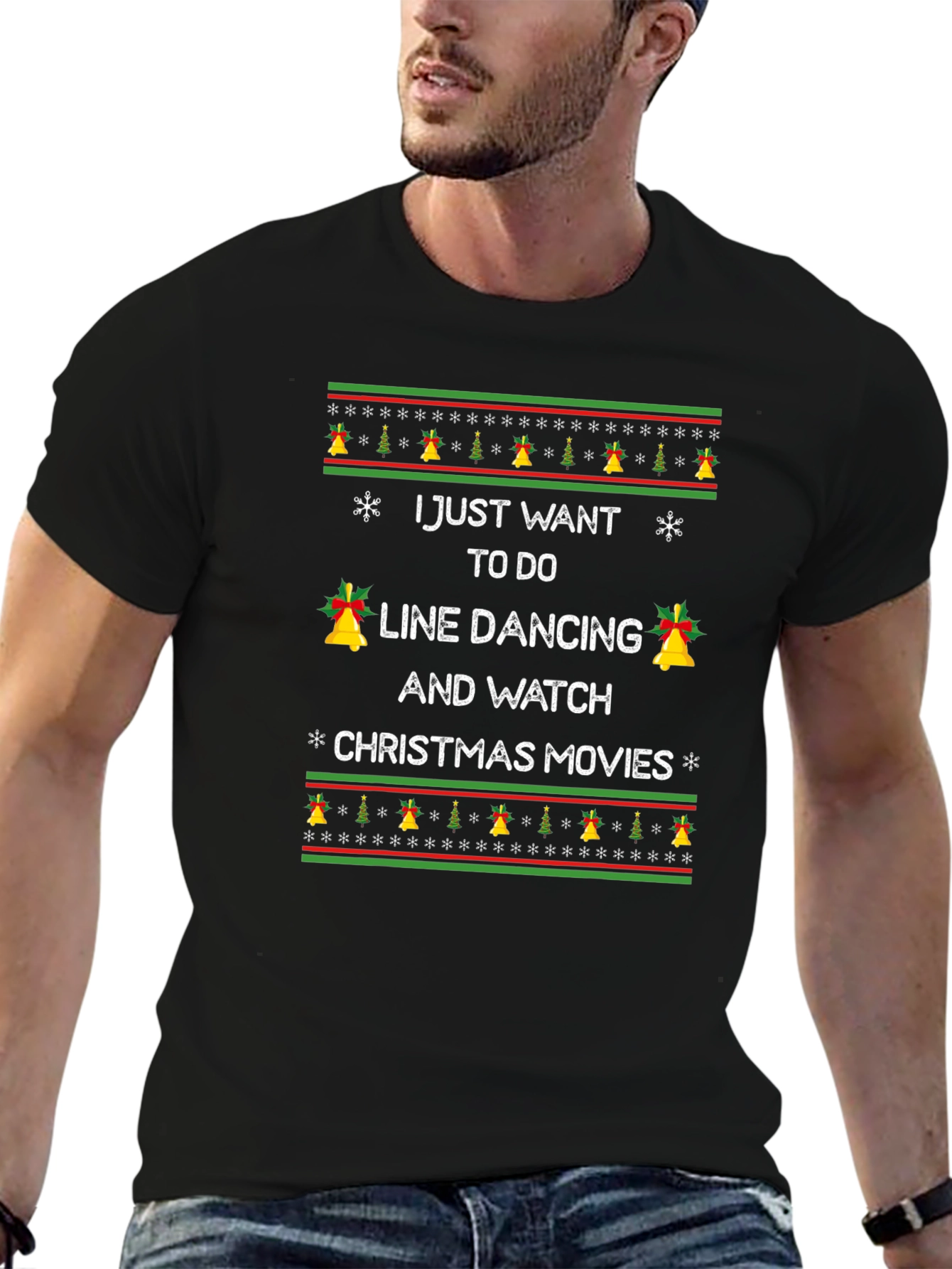 Line Dancing & Christmas Movies T-Shirt