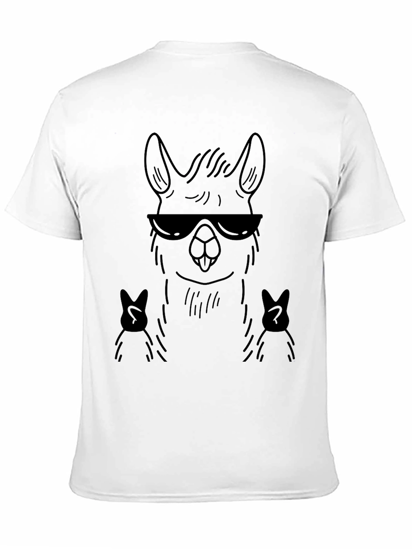 Cool Llama Graphic Tee - Black T-Shirt
