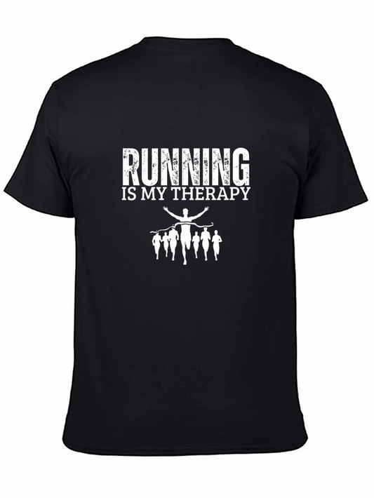 Running Is My Therapy Graphic Tee