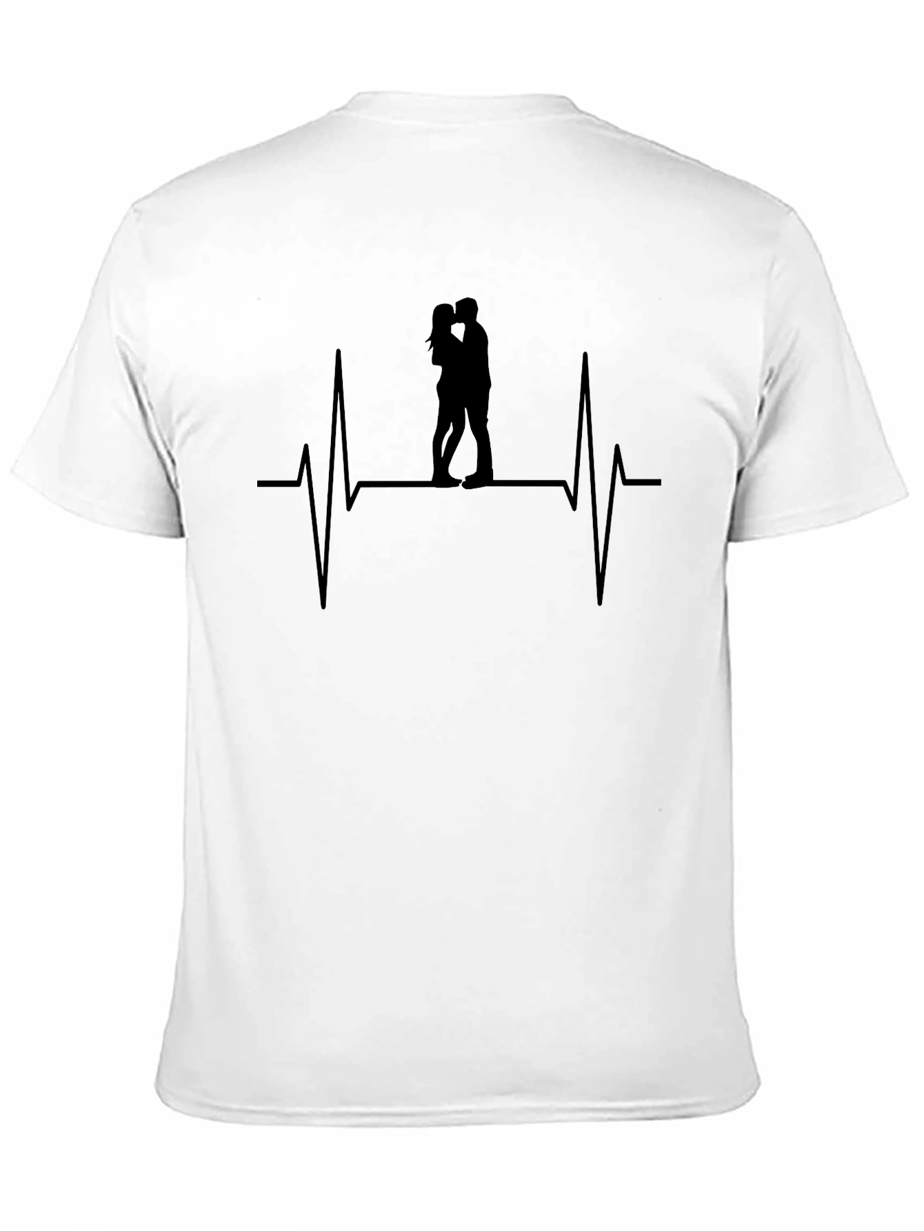 Love Pulse Black Graphic Tee - Mens