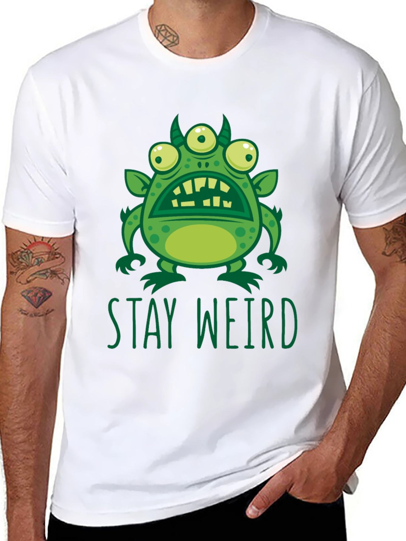 Stay Weird Monster Graphic Tee