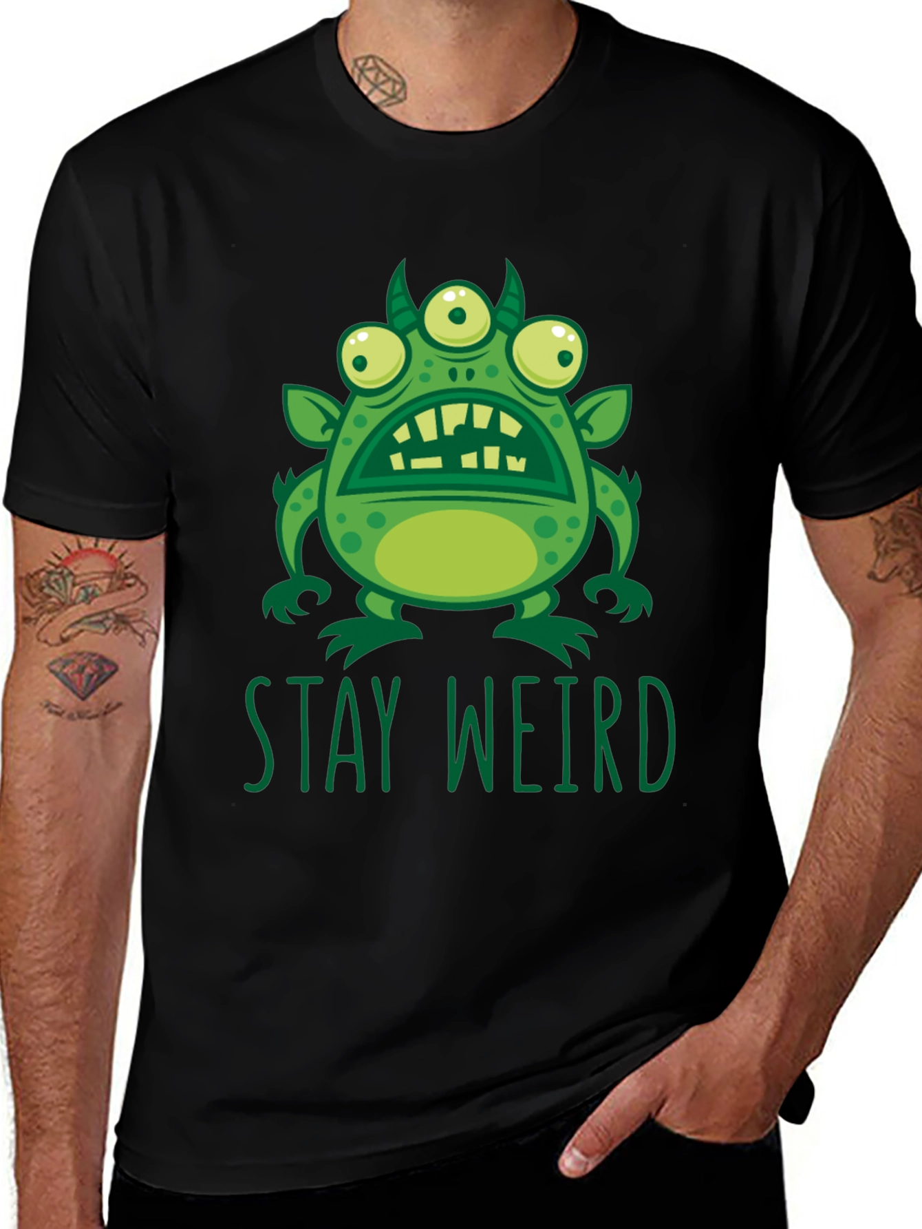 Stay Weird Monster Graphic Tee