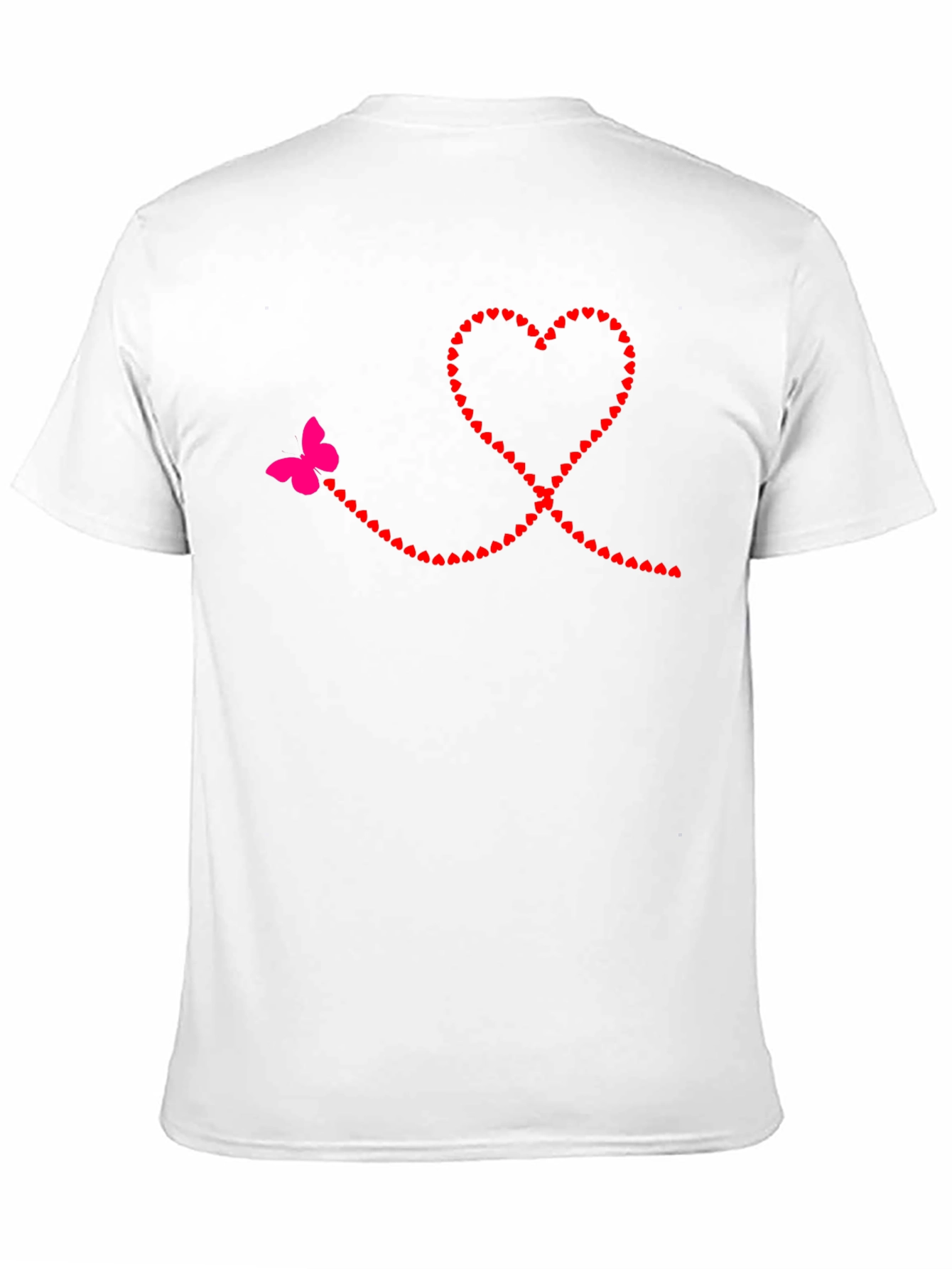 Heart & Butterfly Graphic Tee - Black Casual Shirt
