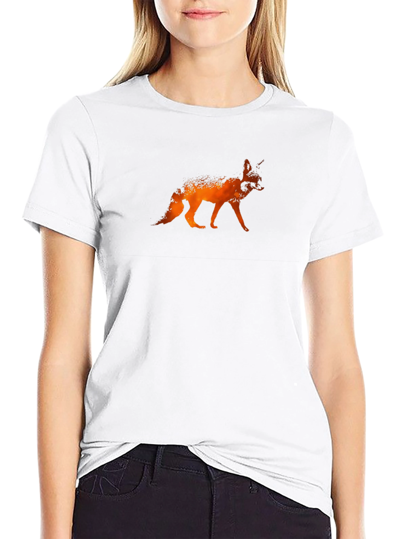 Fox Silhouette Graphic Tee - Black