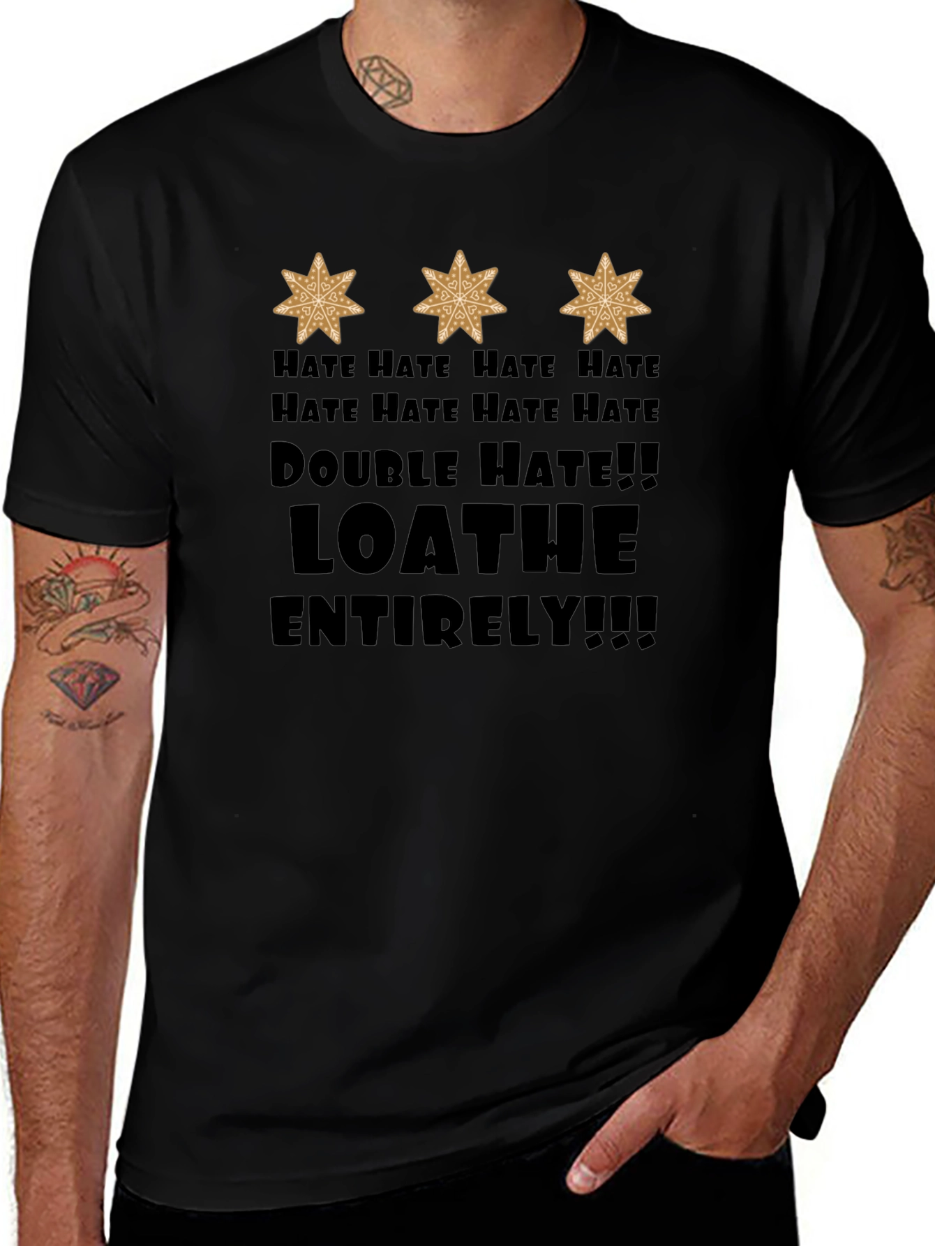 Hate Loathe T-Shirt - Dark Humor Graphic Tee