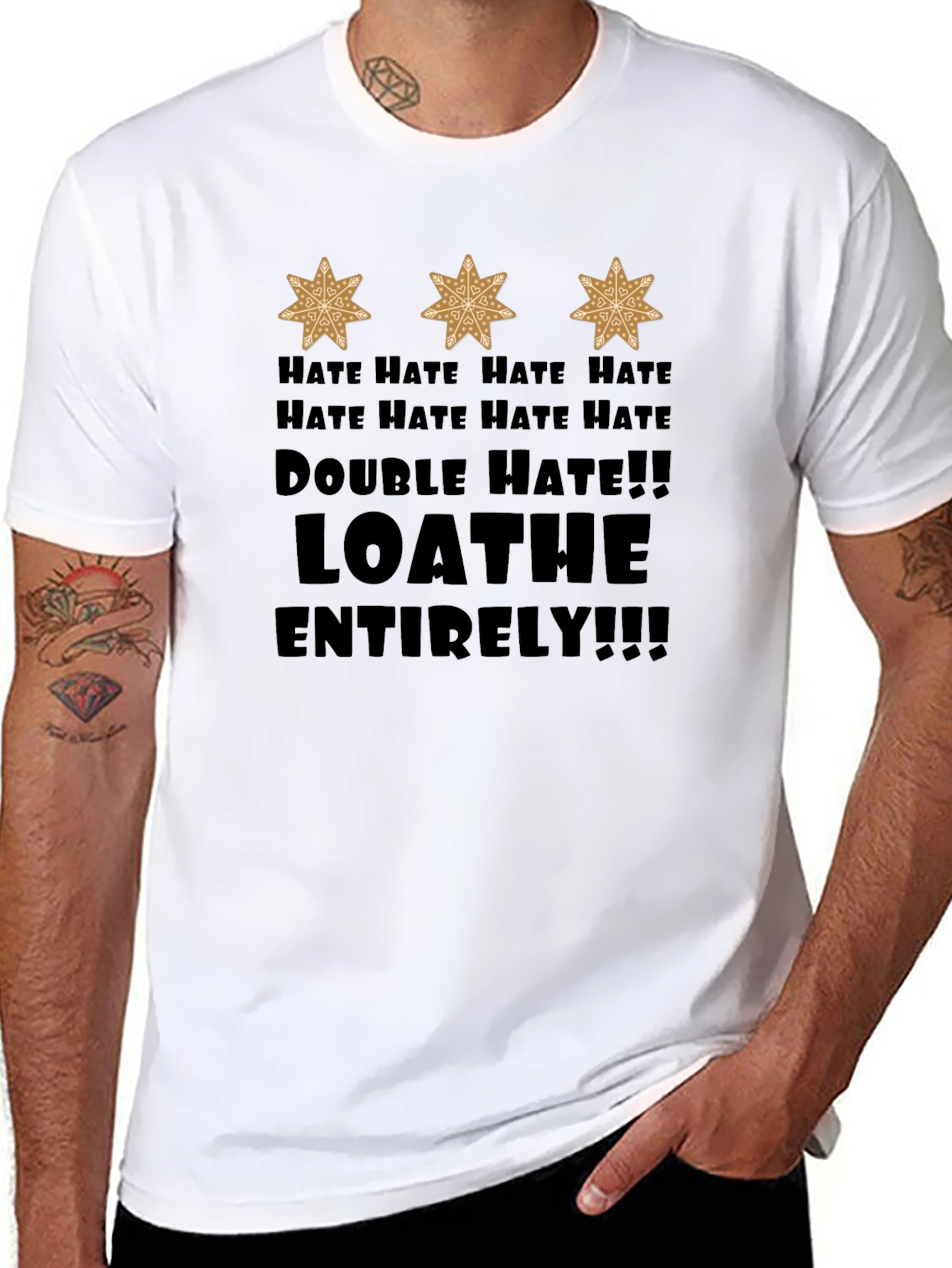 Hate Loathe T-Shirt - Dark Humor Graphic Tee