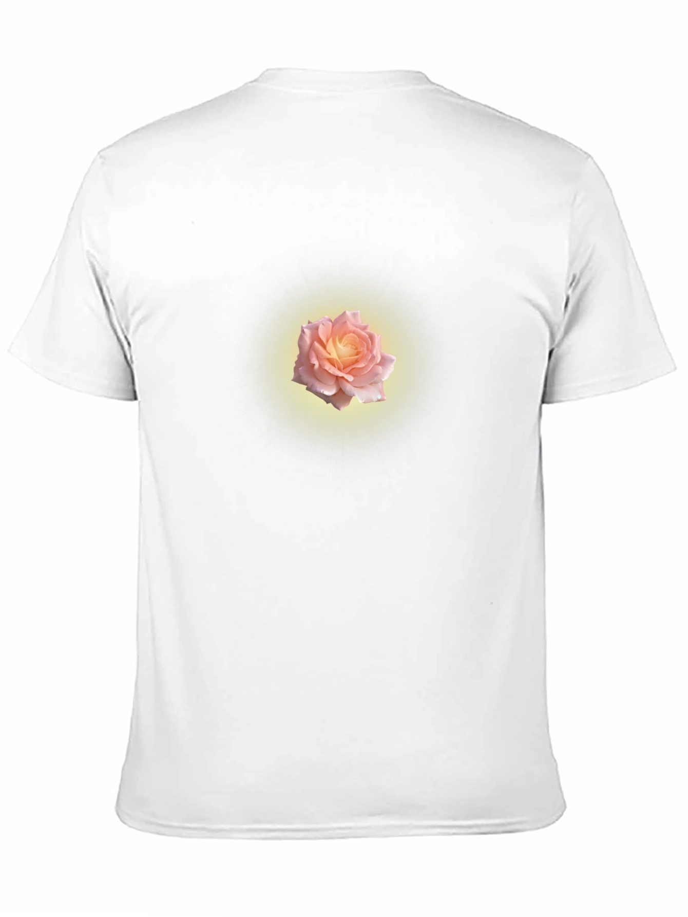 Glowing Rose Graphic Tee - Black