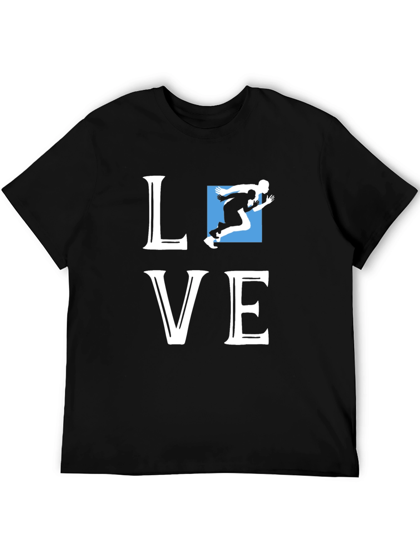 Love Running Graphic Tee - Black