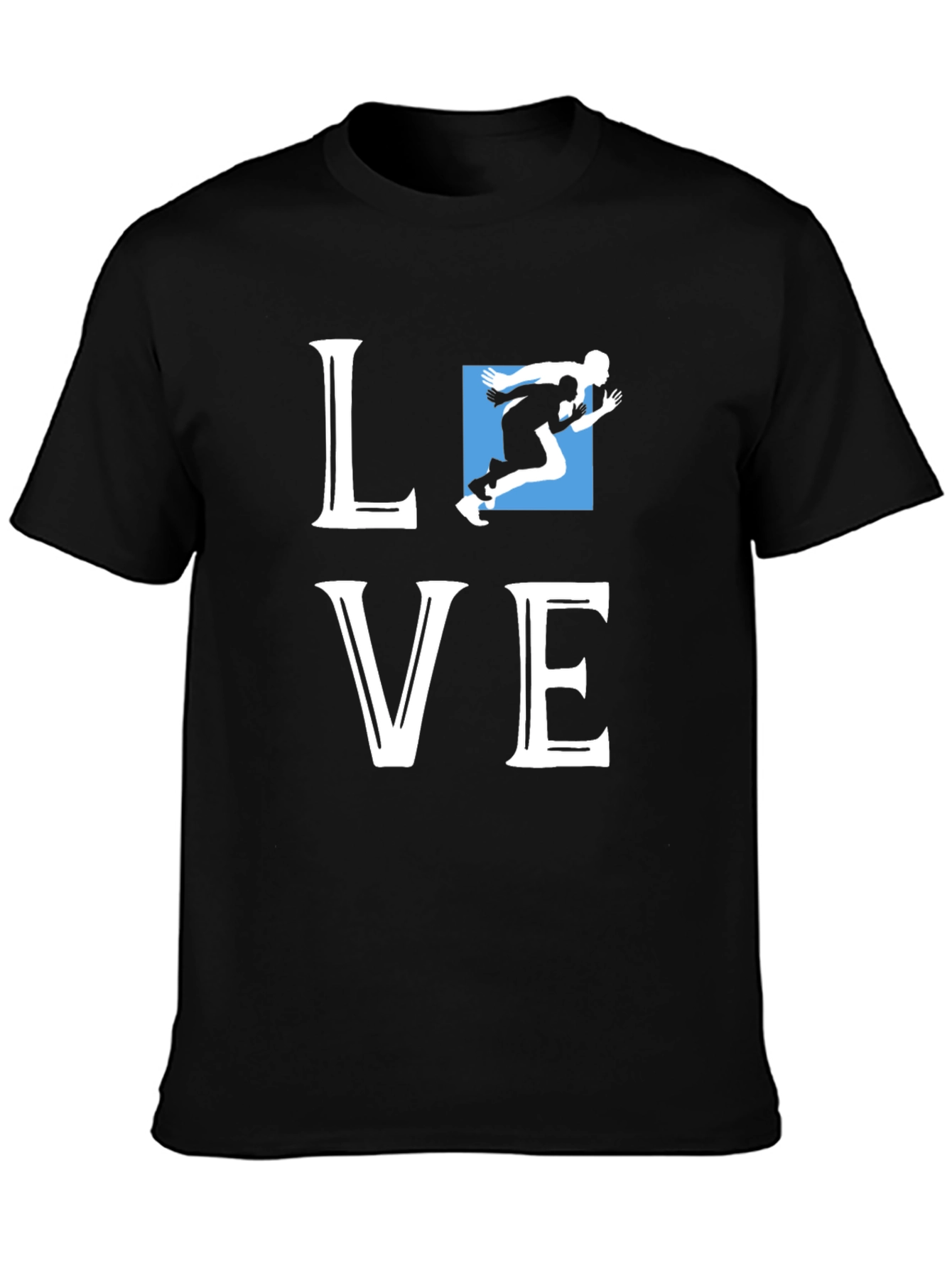 Love Running Graphic Tee - Black