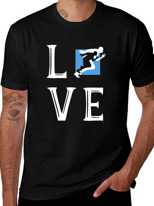 Love Running Graphic Tee - Black