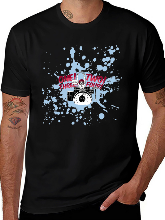 Scott Pilgrim Drummer T-Shirt: One Two Three Four!