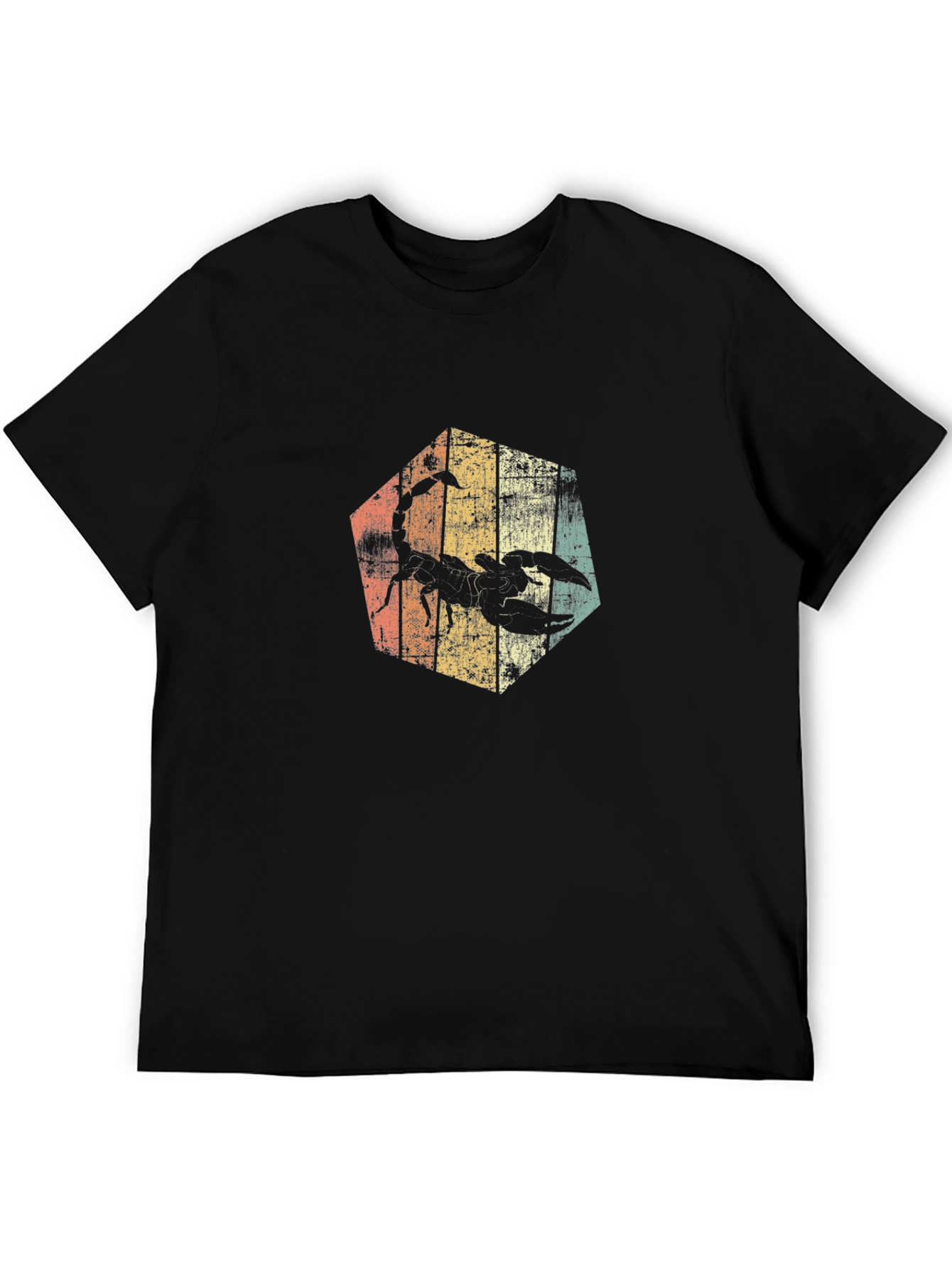 Retro Scorpion Graphic Tee - Black