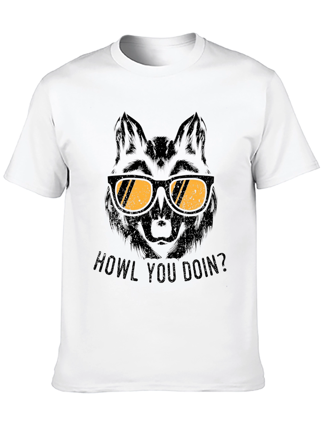 Wolf in Sunglasses T-Shirt - Howl You Doin?