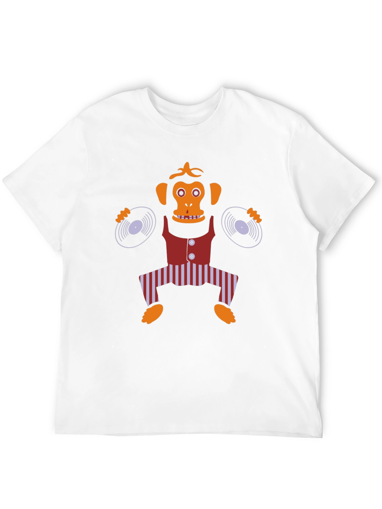 DJ Monkey Graphic Tee - Quirky Cartoon Design