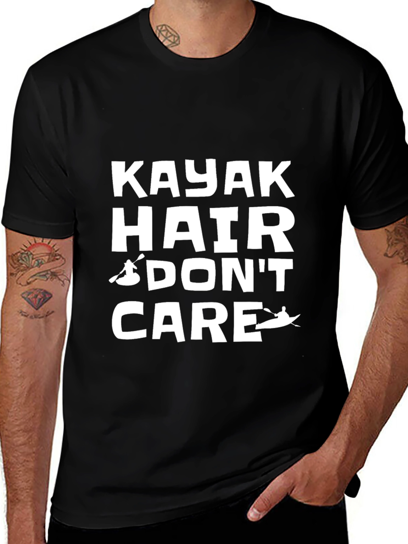 Kayak Hair Dont Care Graphic Tee