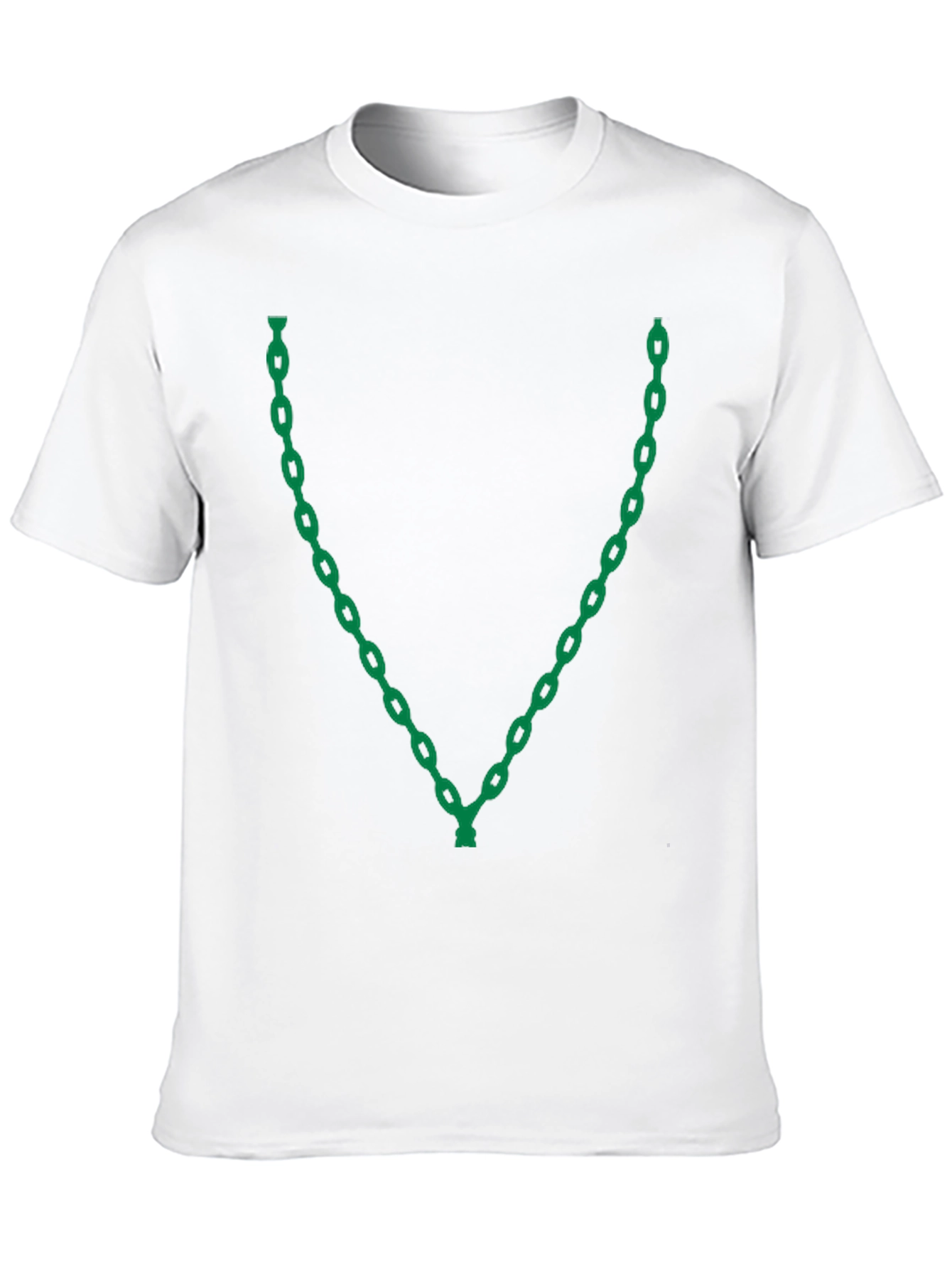 Green Chain Graphic Black T-Shirt