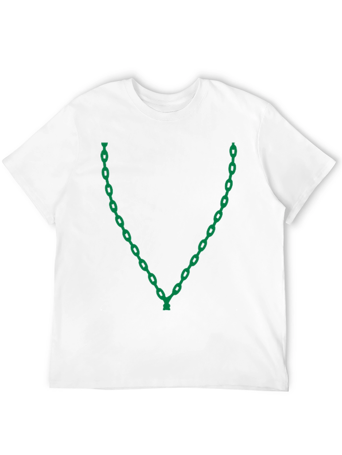 Green Chain Graphic Black T-Shirt