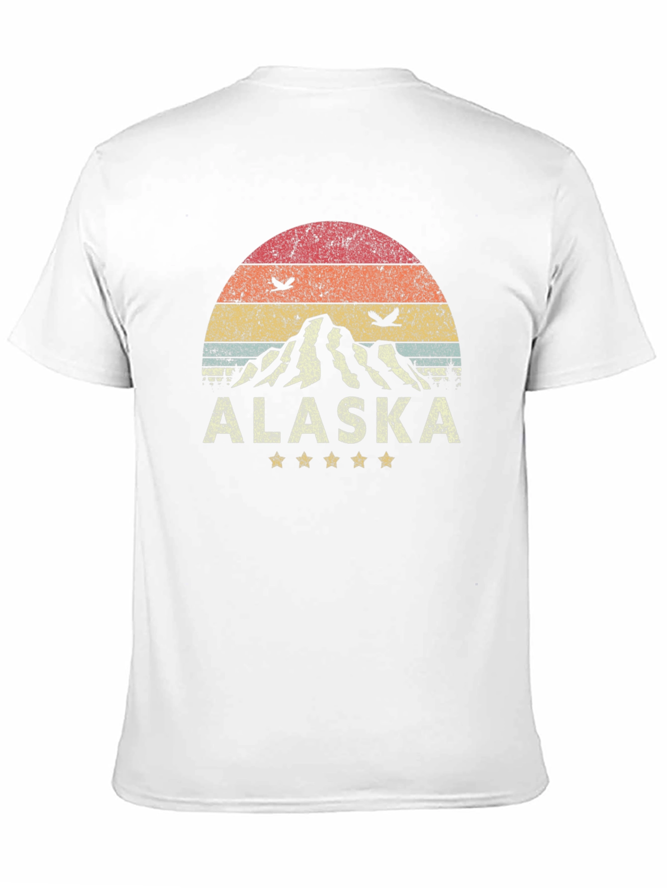 Alaska Mountain Graphic Tee - Retro Style