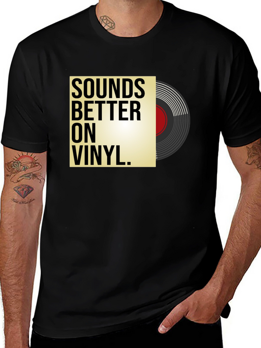 Sounds Better on Vinyl Black T-Shirt