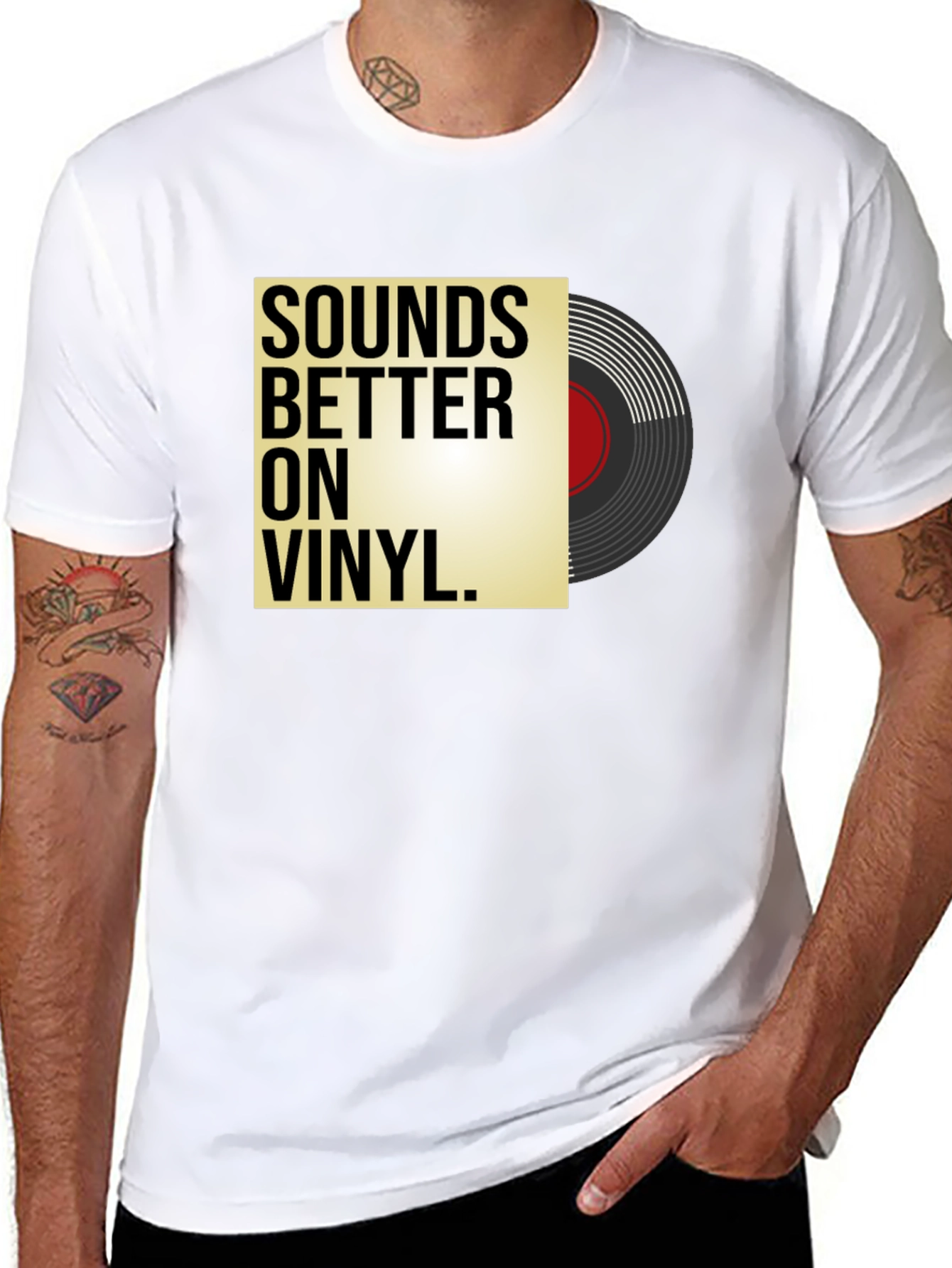 Sounds Better on Vinyl Black T-Shirt