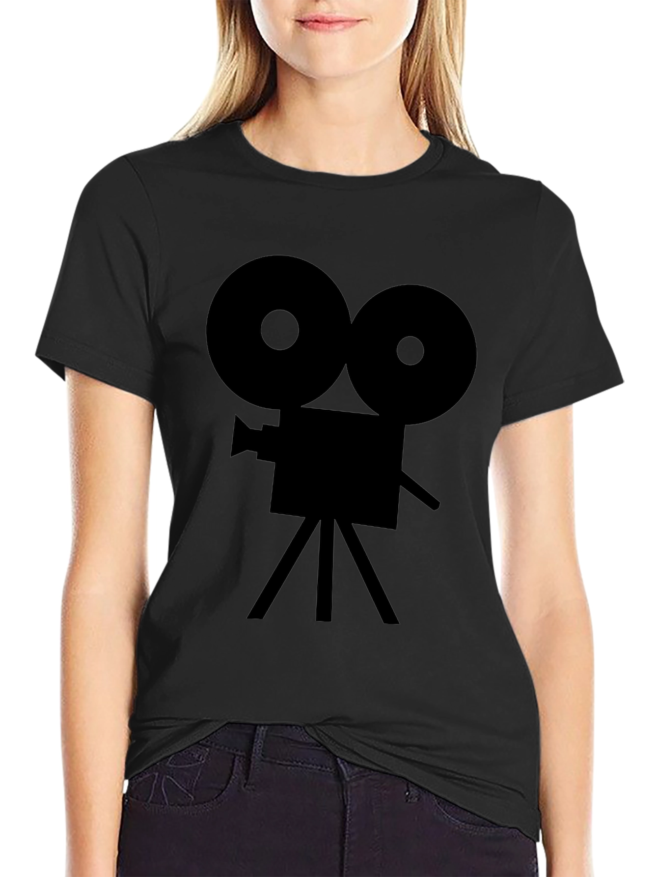 Retro Camera Graphic Tee - Classic Film Style