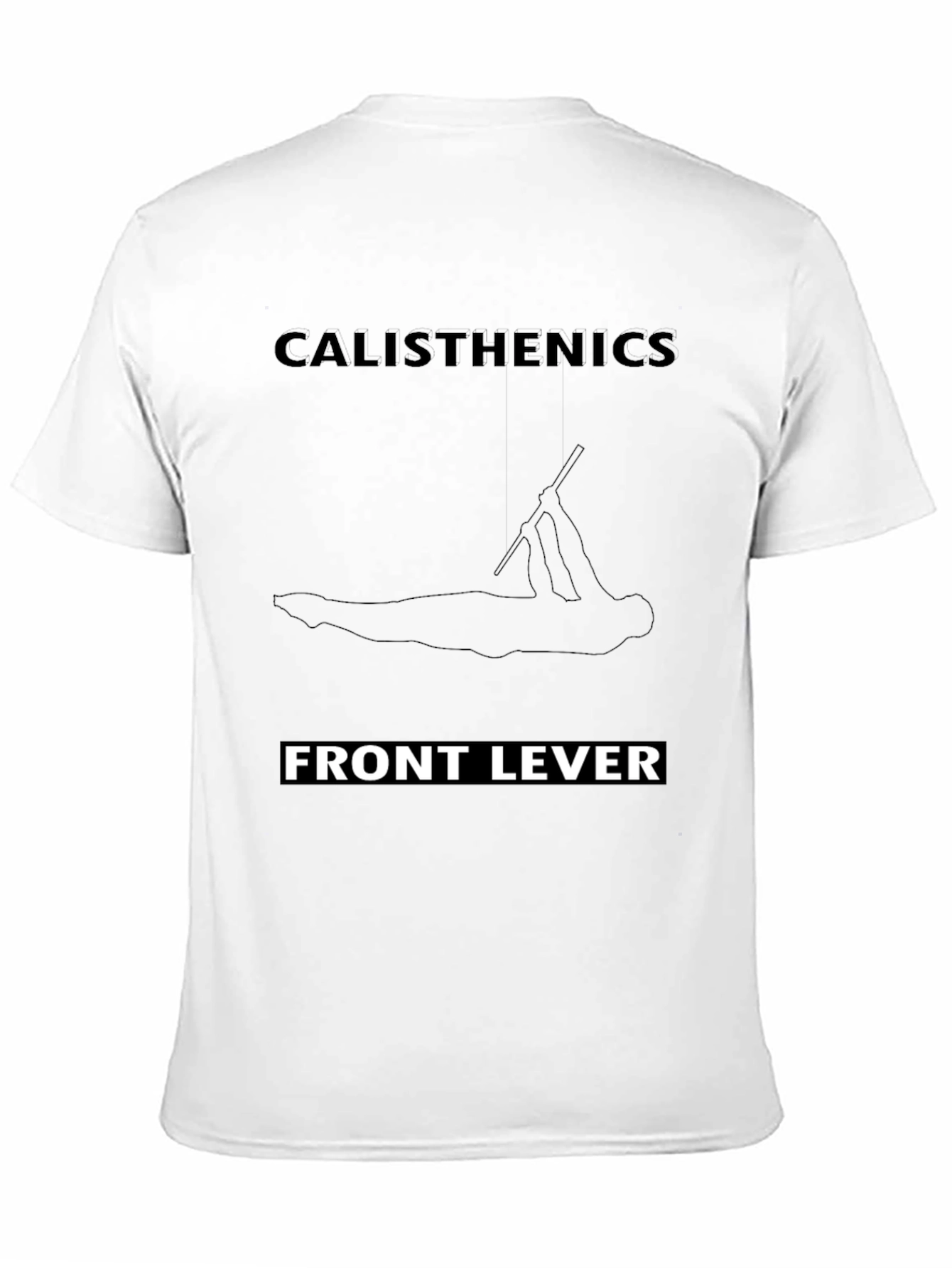 Calisthenics Front Lever T-Shirt Black