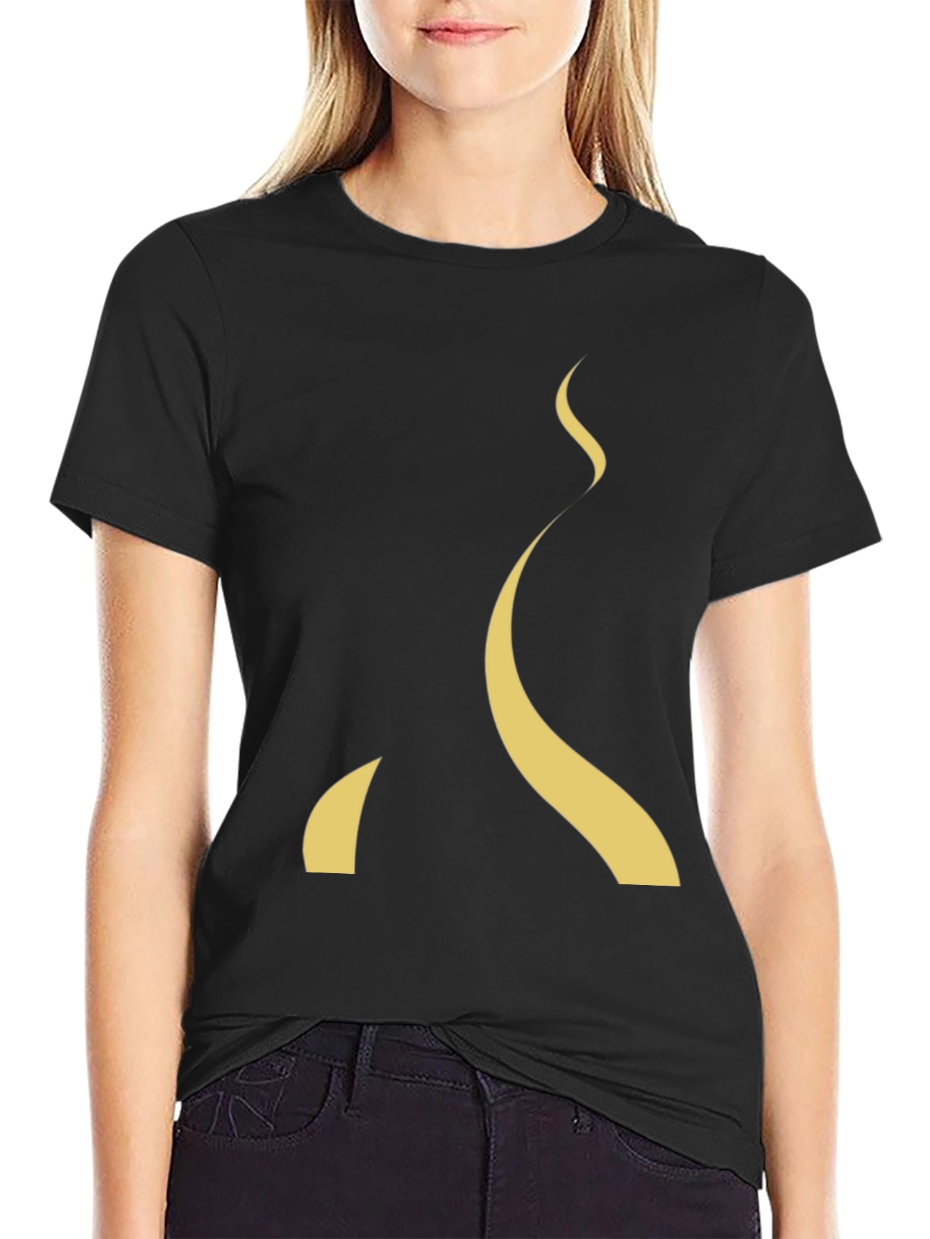 Modern Abstract Curve T-Shirt