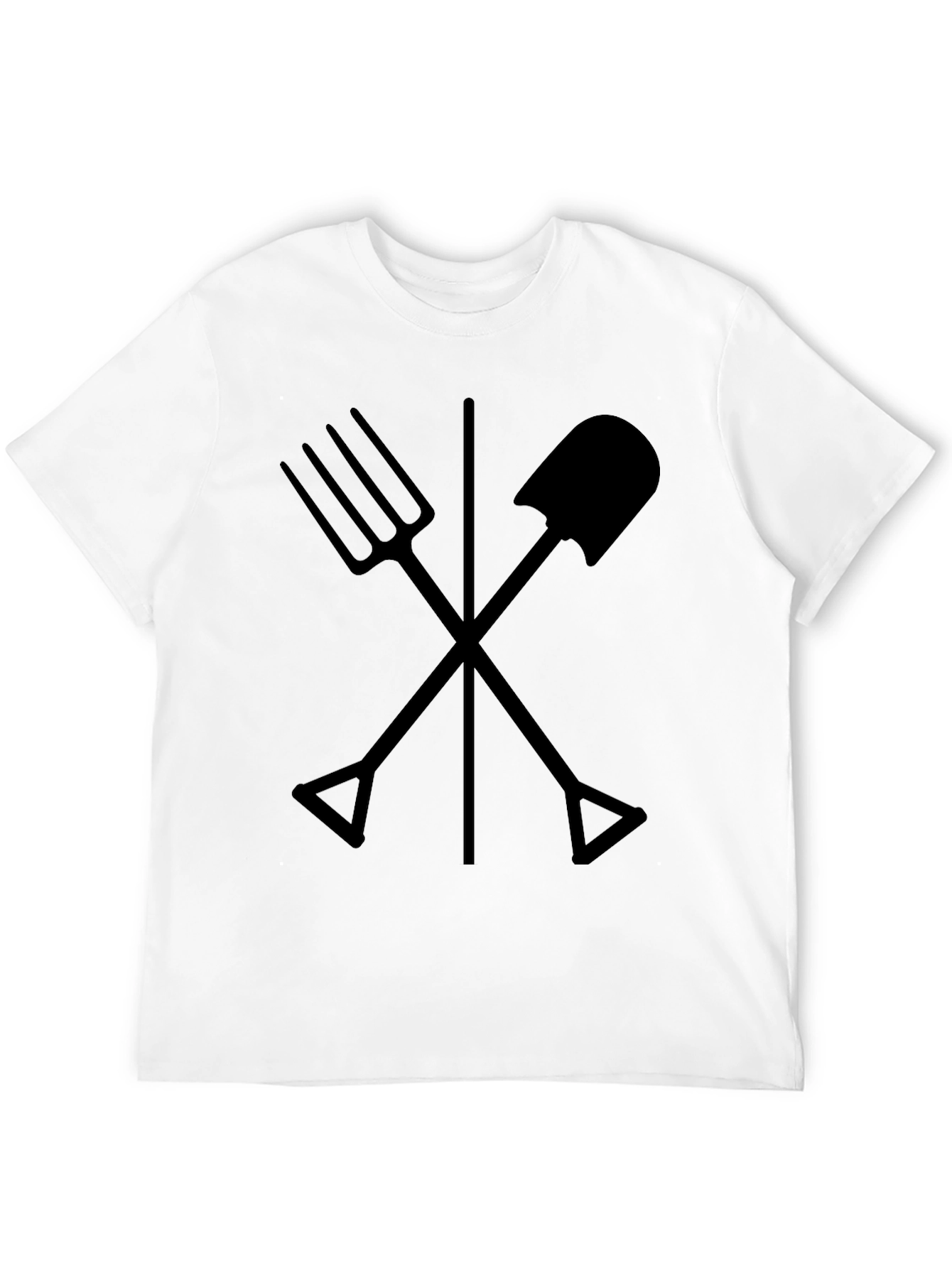 Gardeners Tee - Crossed Tools Design